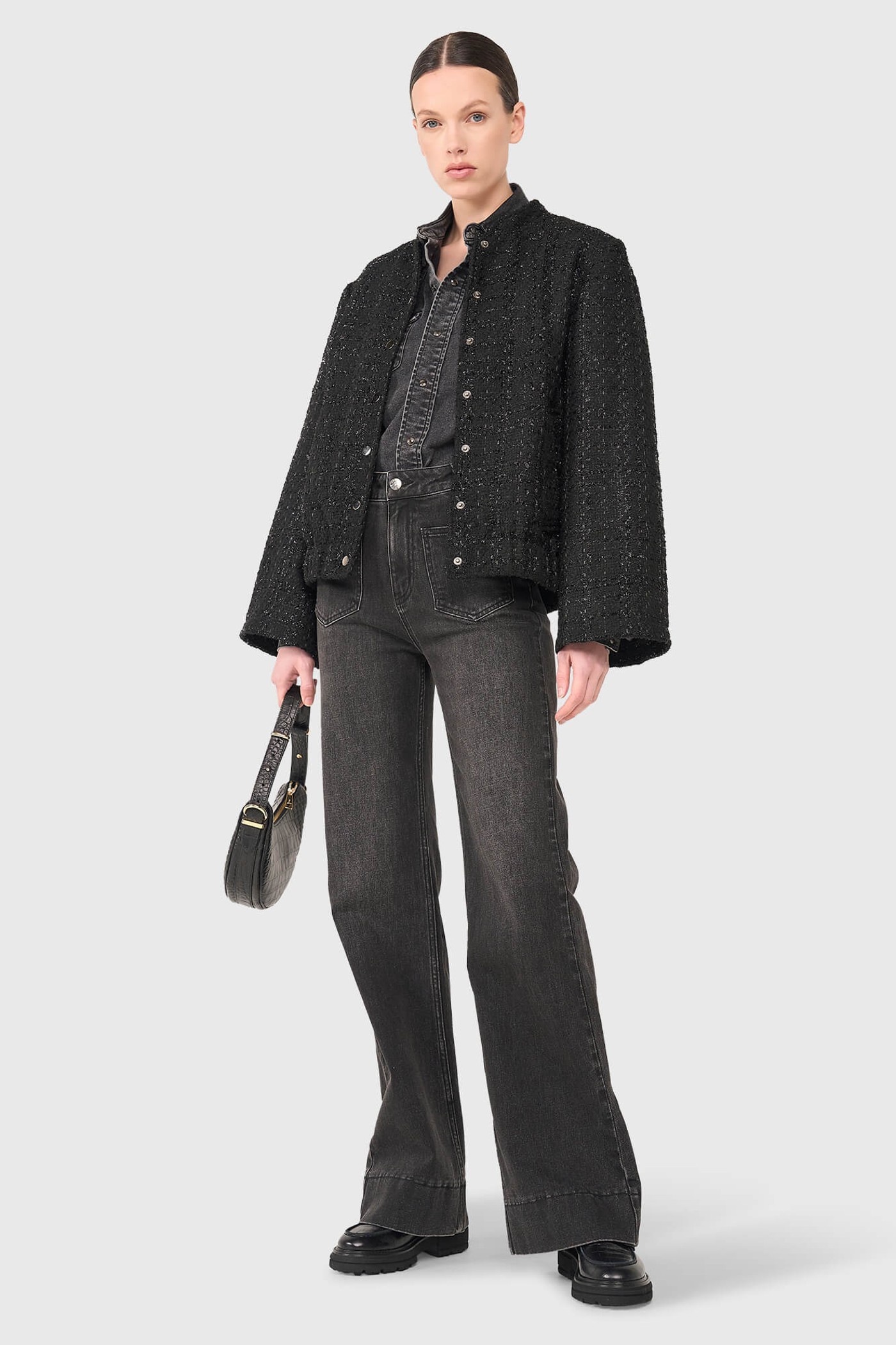 Maddox Zwart Lurex