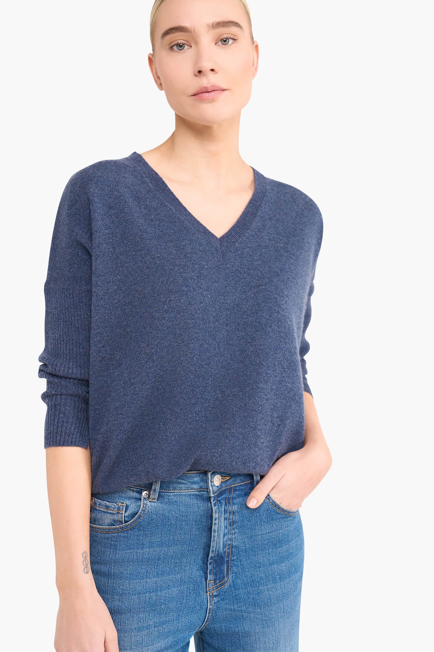 Cashmere Trui Dames Dash Blauw