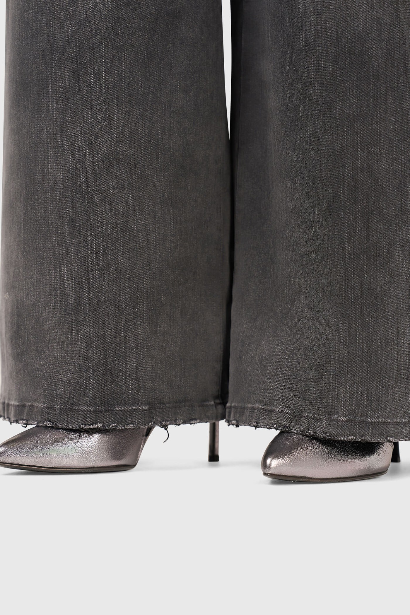 Jeans Dames Wijde Pijp Dollar Grijs 415