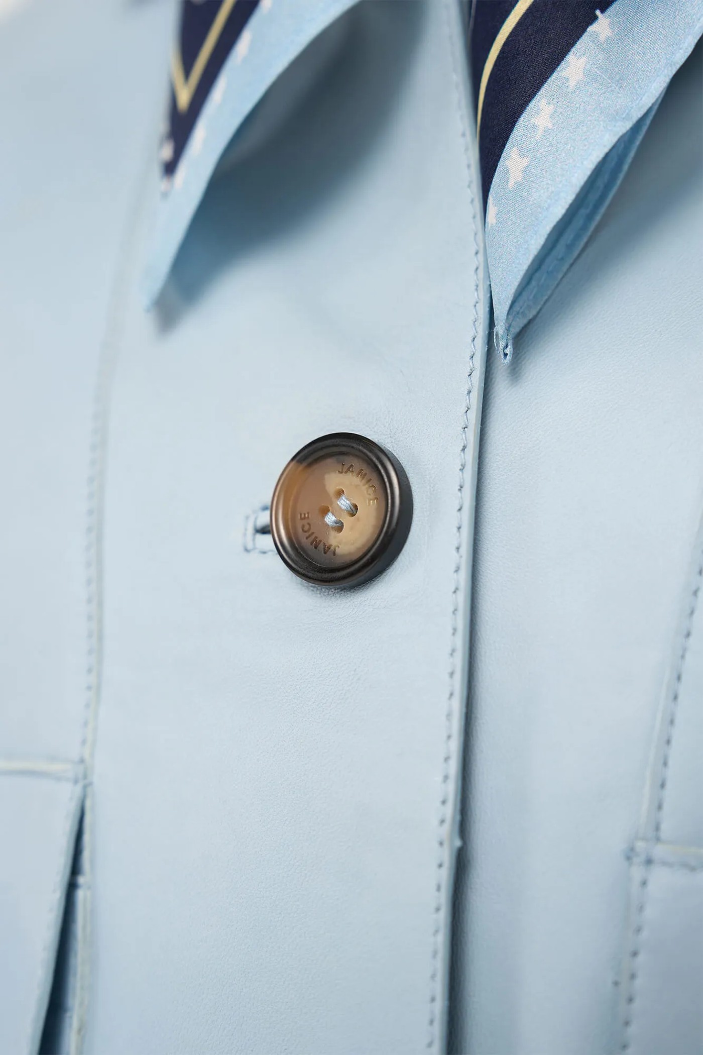 Leren Jas Dames William Blauw