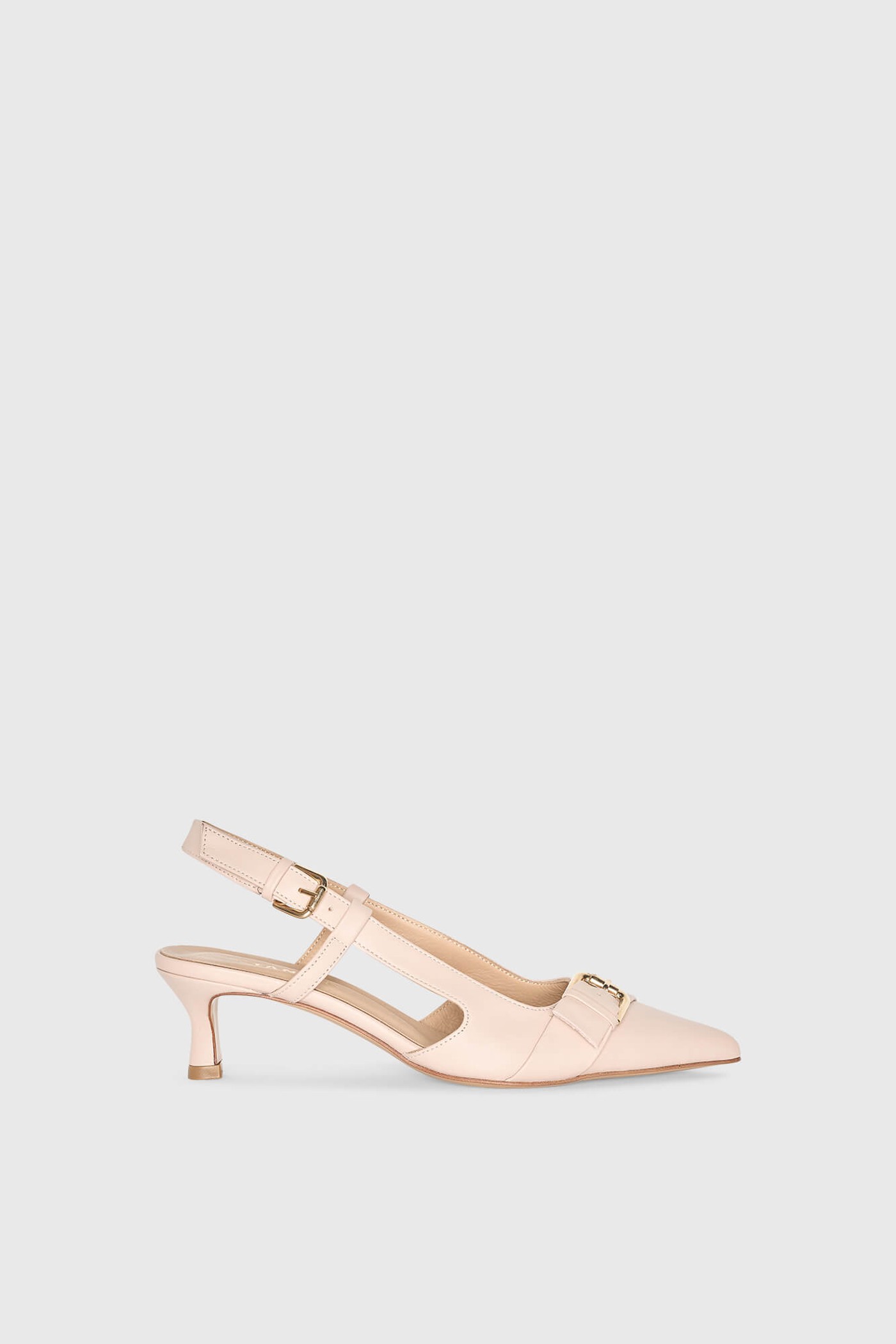 Slingbacks Dames Leer Hakje Roze Elio