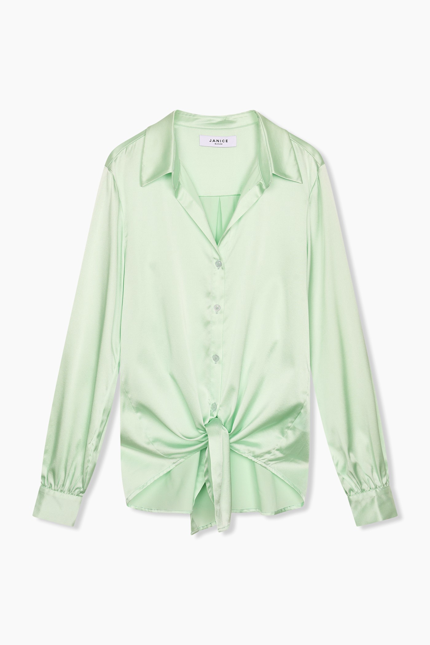 Zijden Blouse Dames Bobby Mint