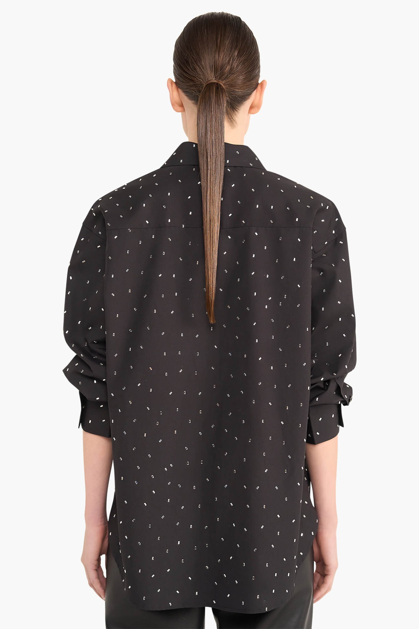 Katoenen Blouse Dames Steentjes Kygo Zwart