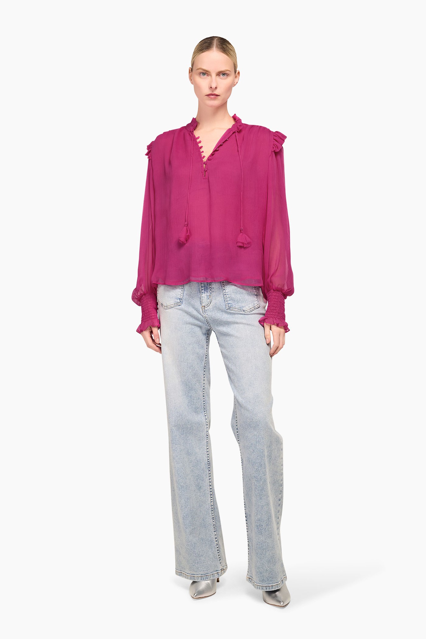 Blouse Dames Brent Roze