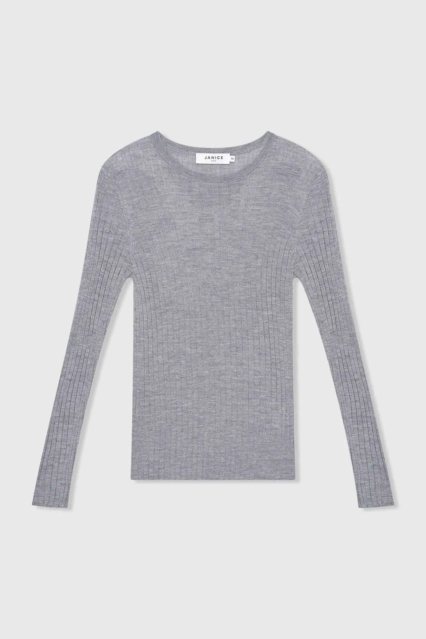 Merino Wol Truitje Longsleeves Lyle Grijs
