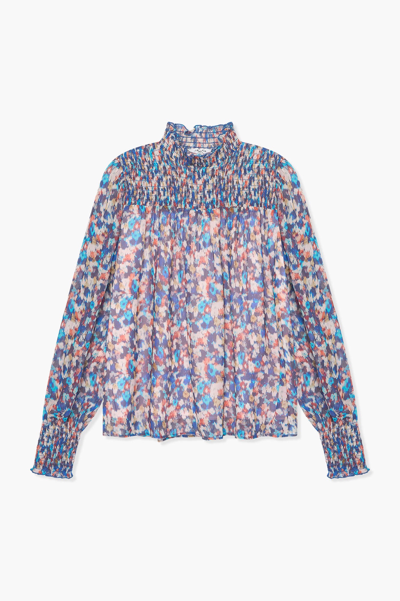 Blouse Dames Print Smog Hardy Blauw