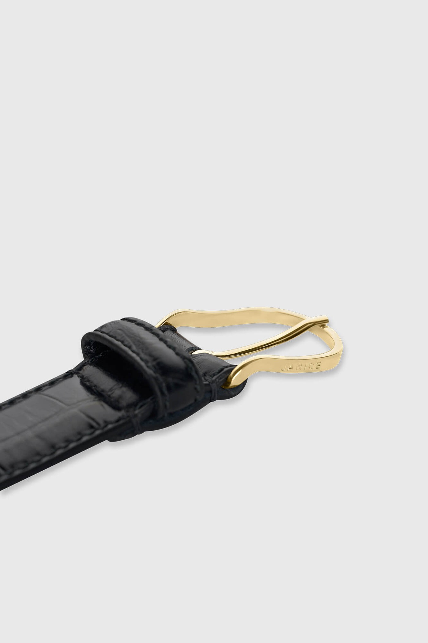 Chase Zwart Goud Croco