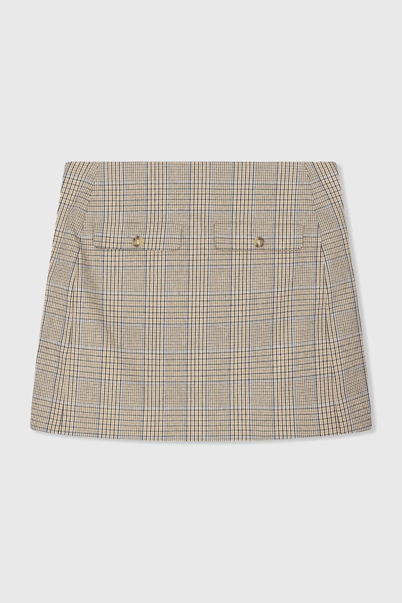 Rok Kort Ruiten Nade Beige
