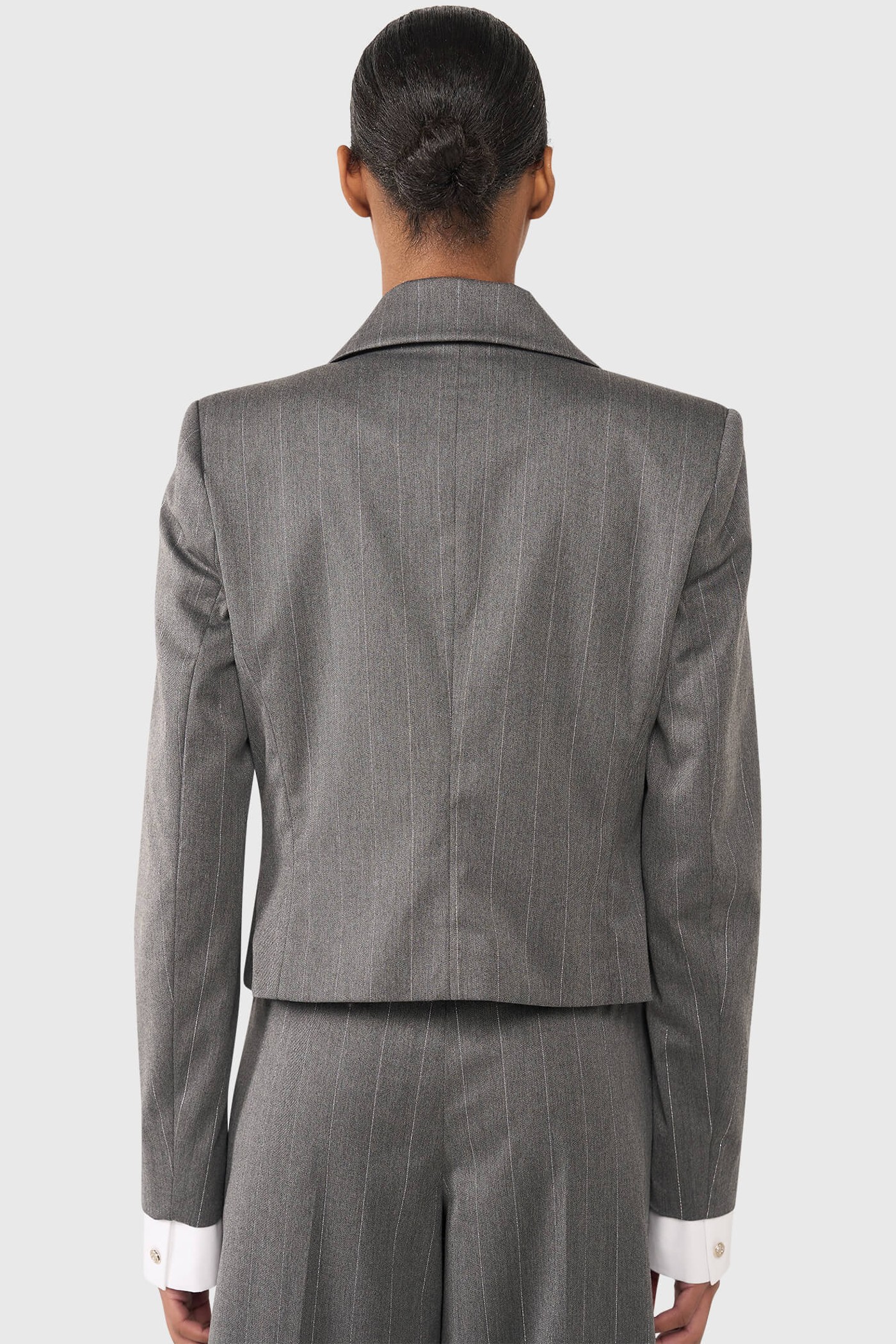 Stan Grijs Streep Lurex