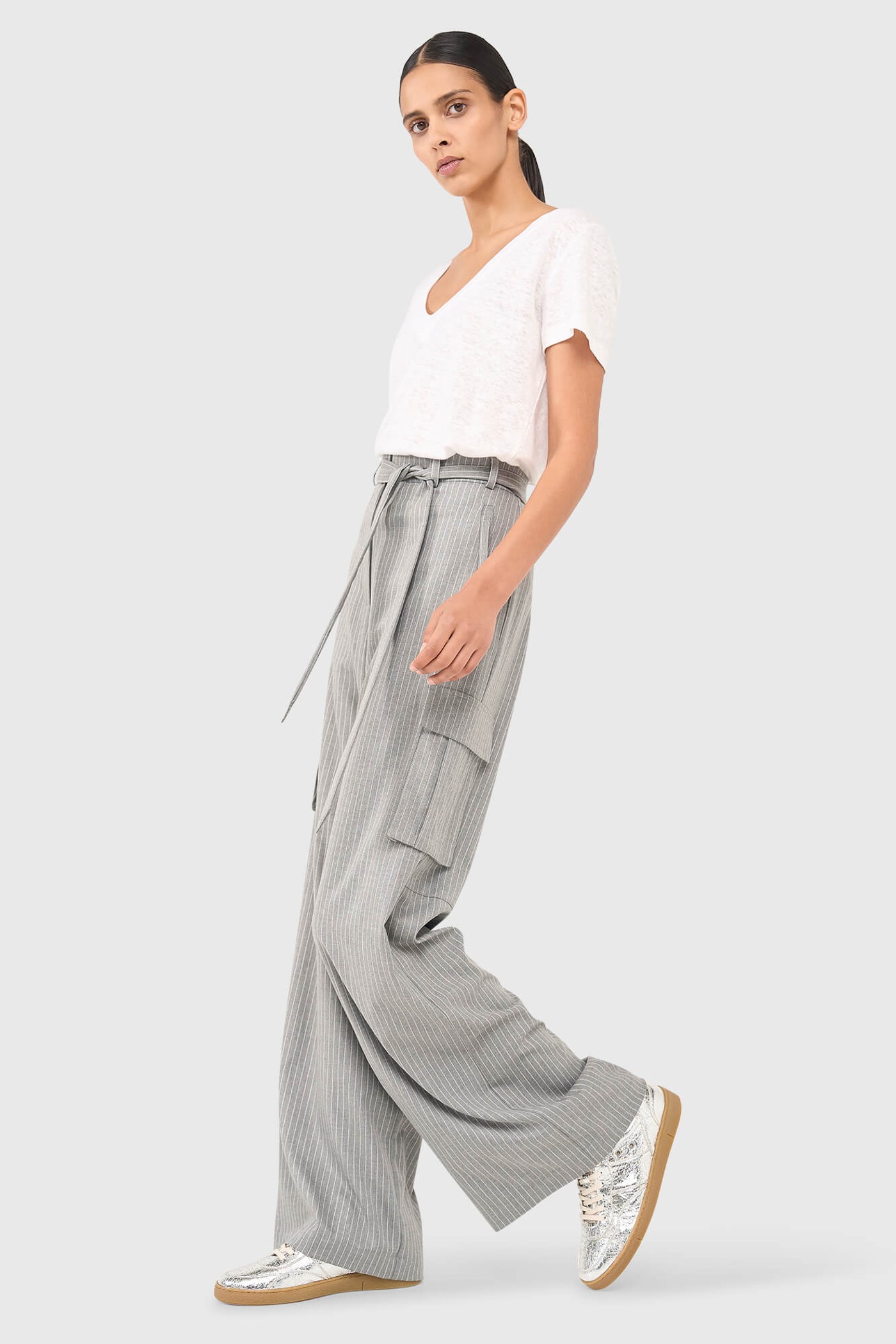 King  Broek Grijze Streep