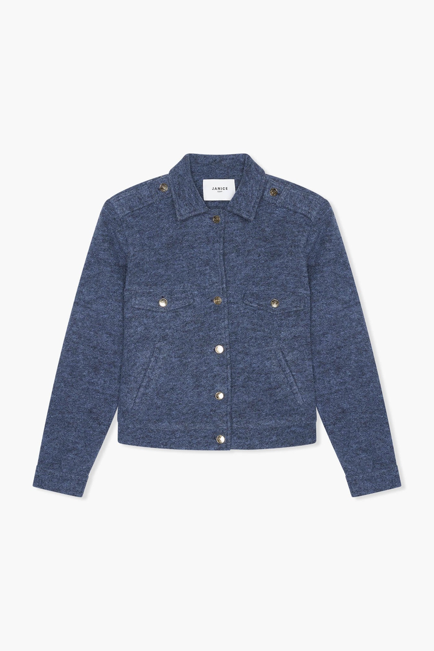 Wollen Dames Jas Kort Gregory Blauw