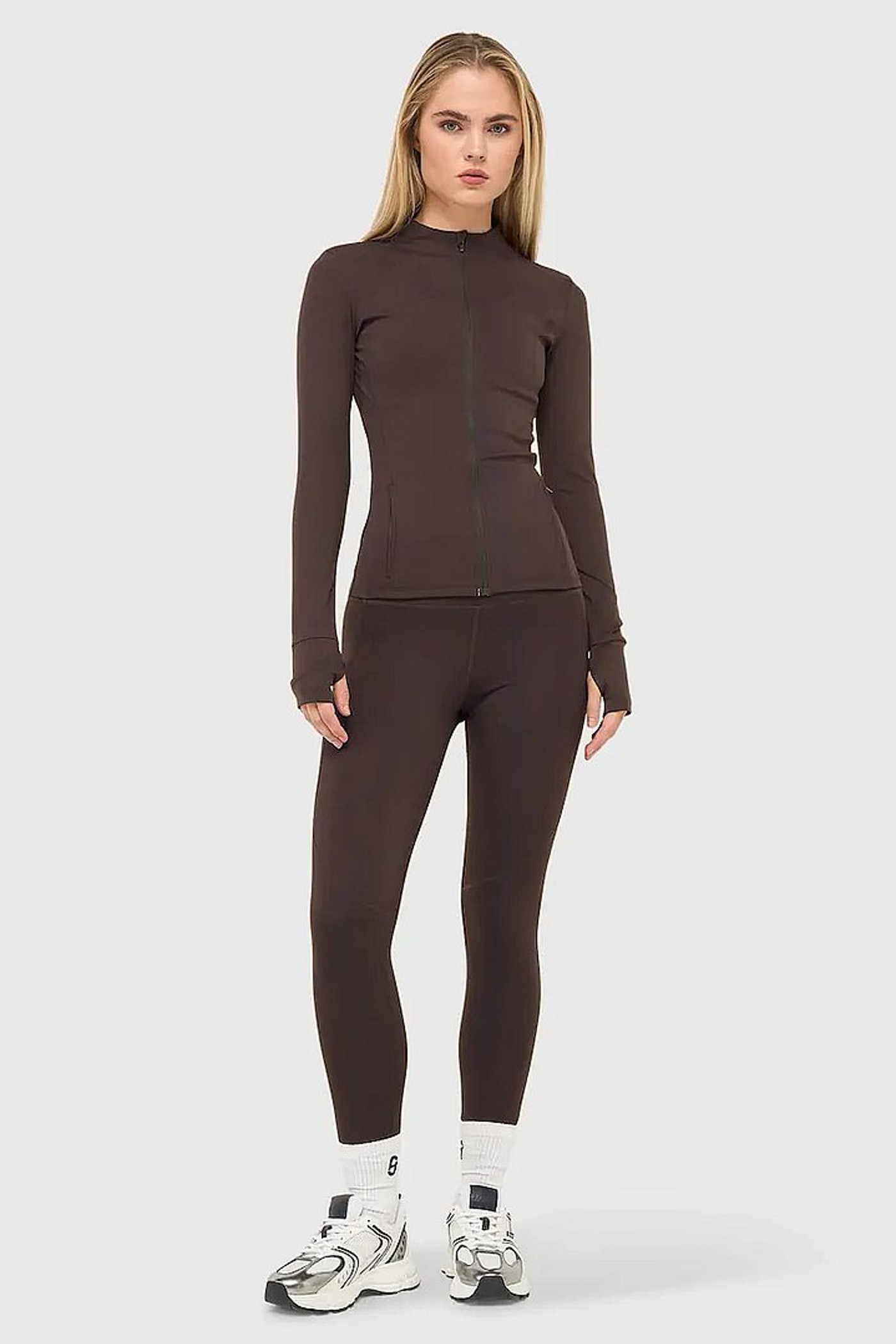 sport vest jasje dames donker bruin texas