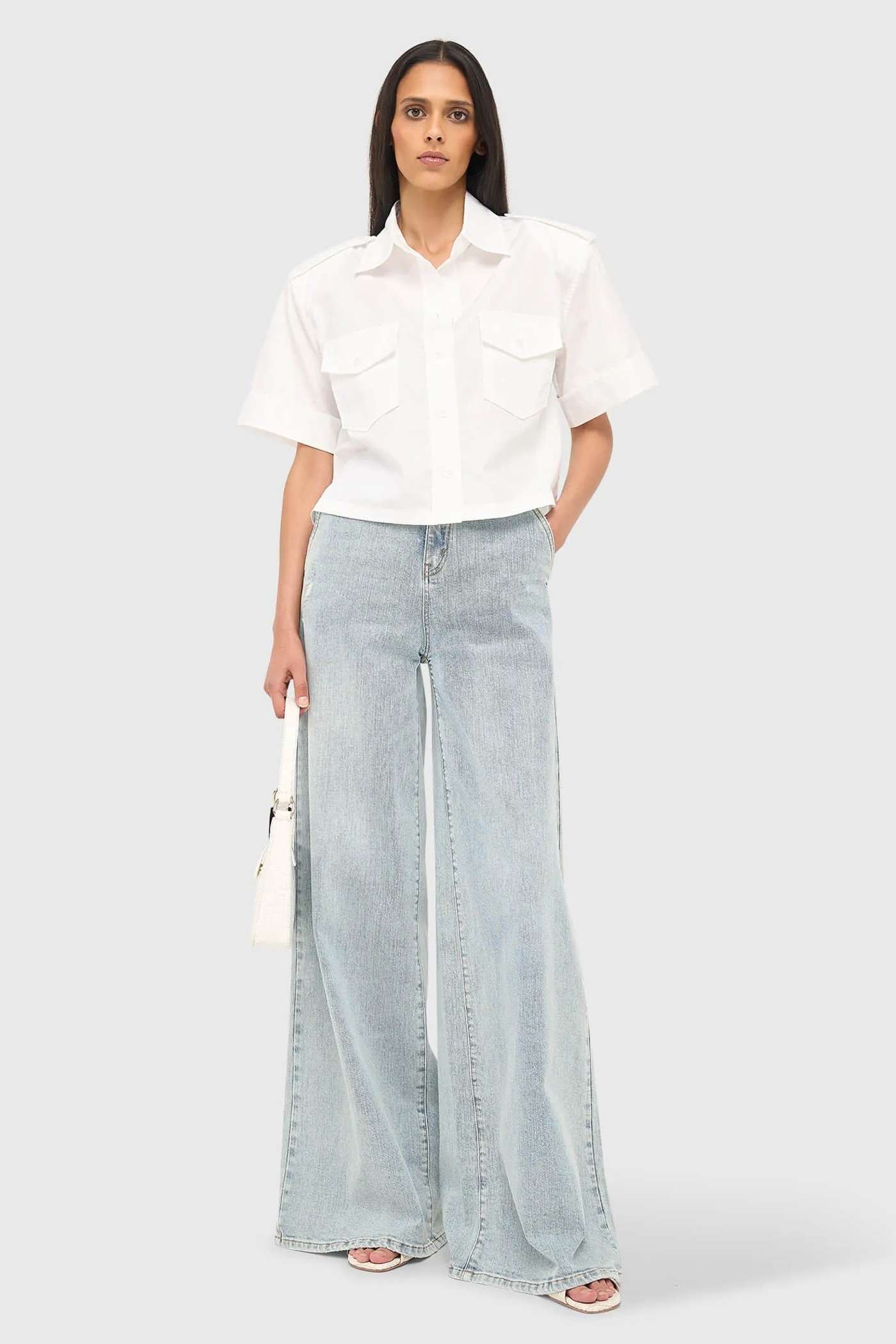 Jeans Dames Wijde Pijp High Rise Stretch Dexter Blauw 565