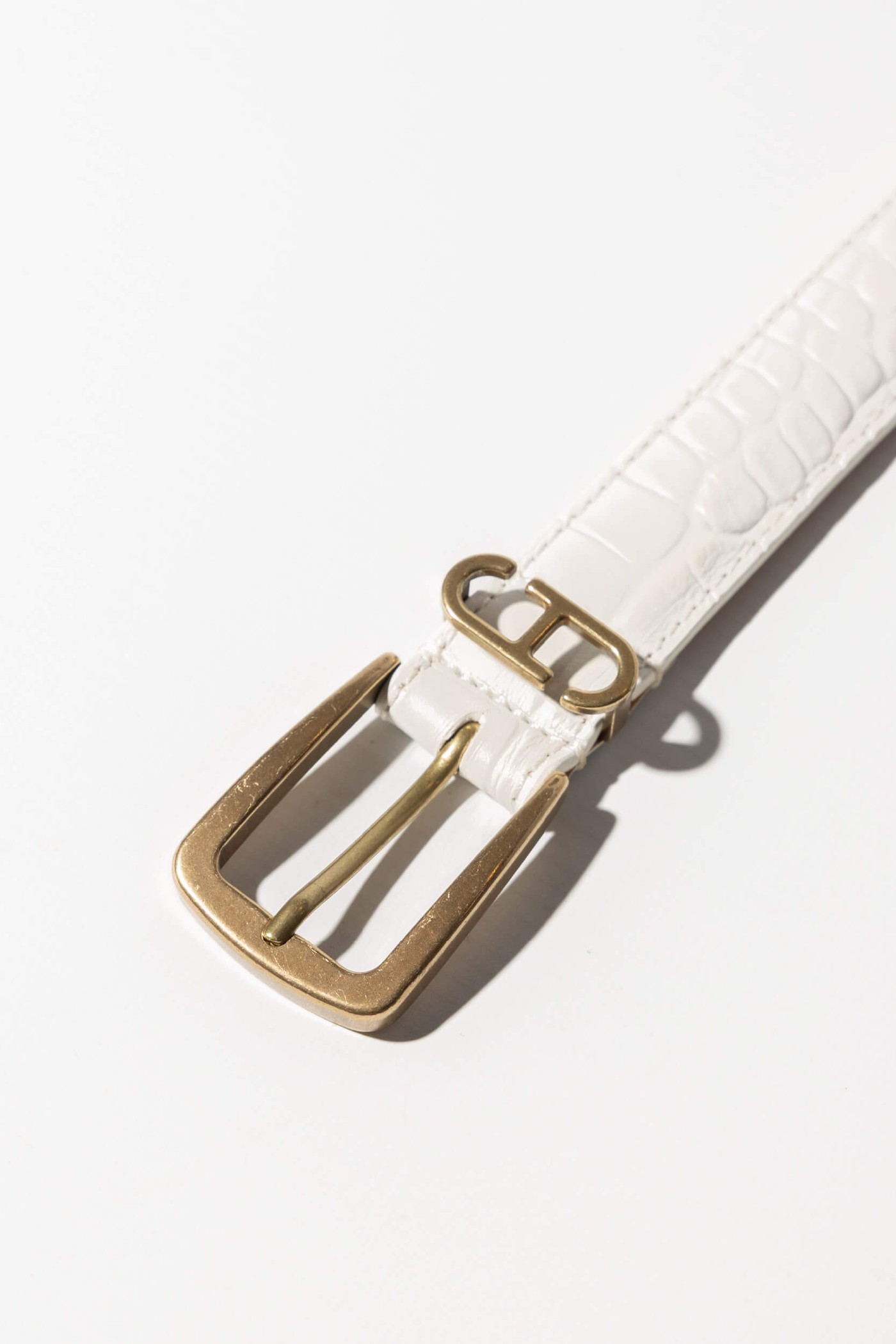 Leren Dames Riem Colby Off White