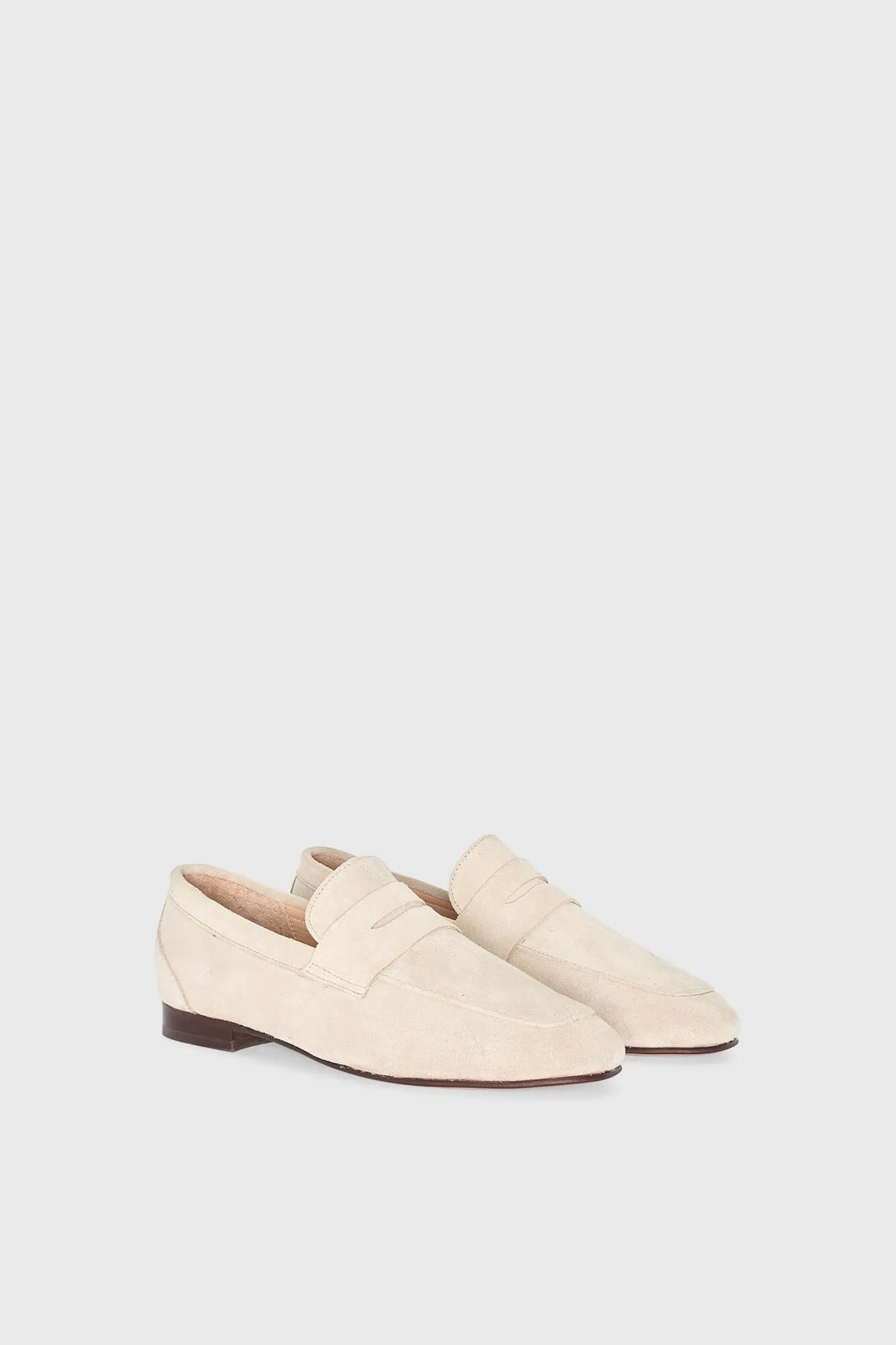 Loafers Dames Suede Burt Nude