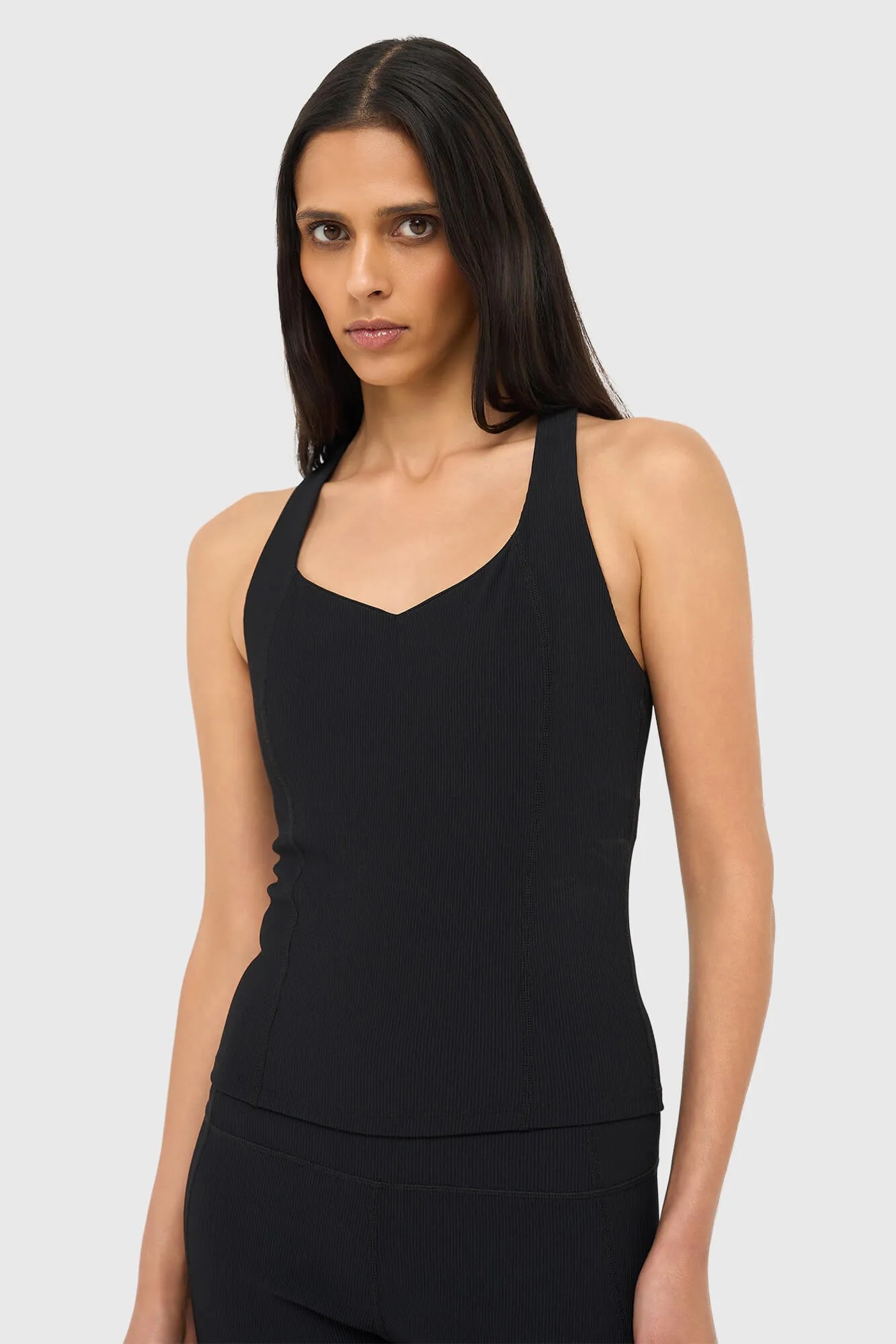 Top Dames Sport Bh Yoga Ryle Zwart Rib