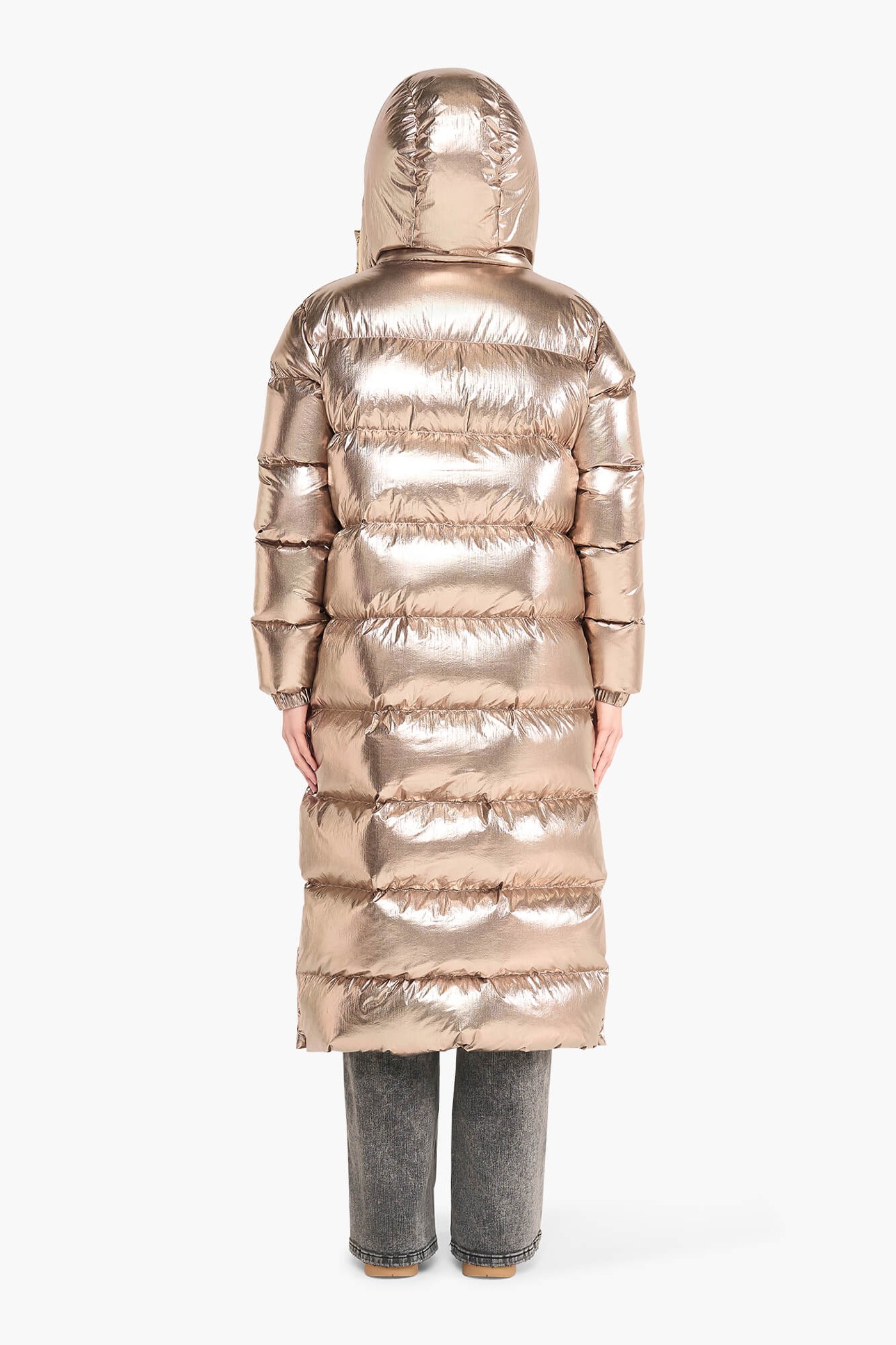 Puffer Jas Dames Lang Derrick Champagne