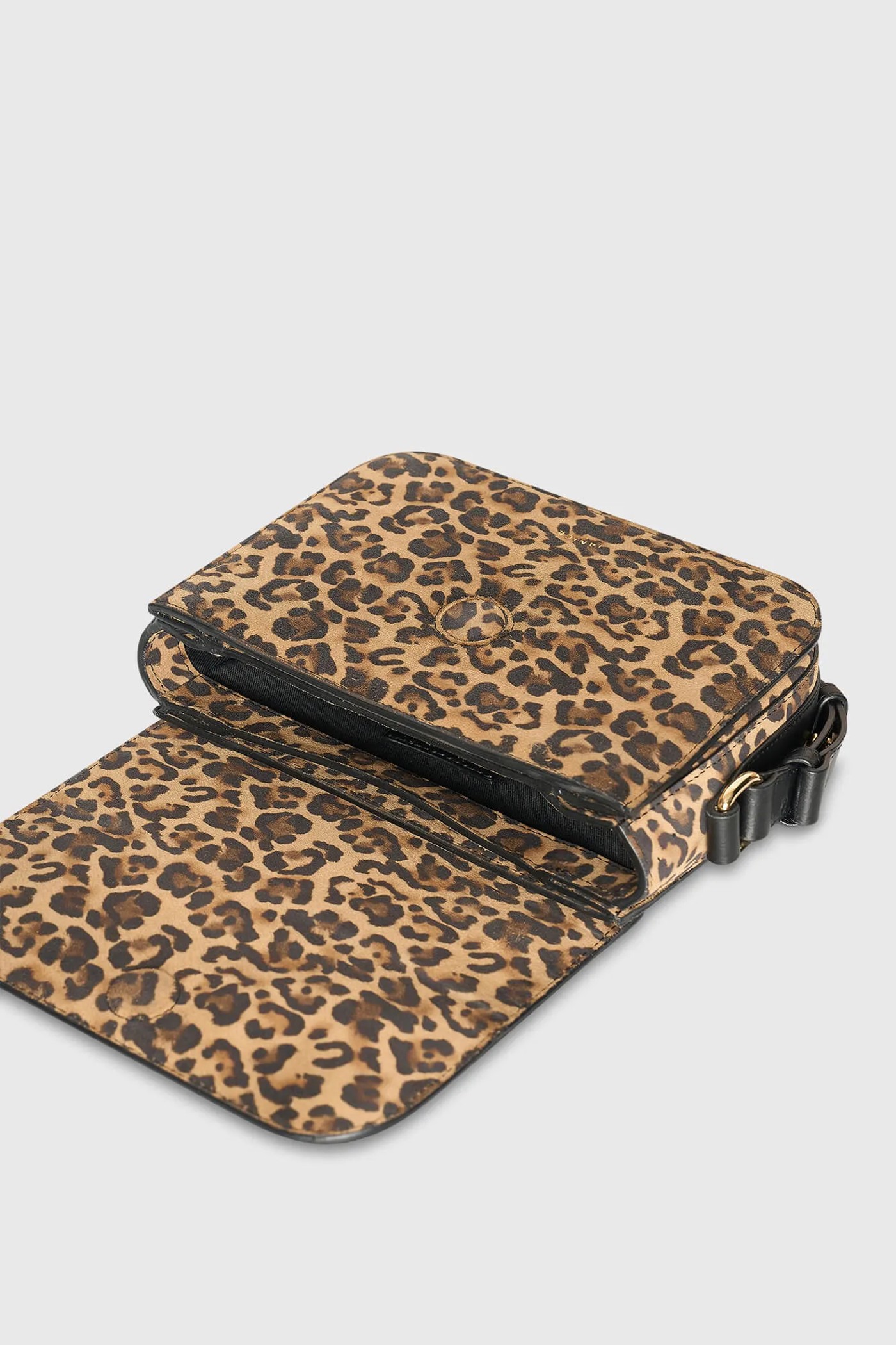 Leren Dames Tas Elias Panterprint Suede