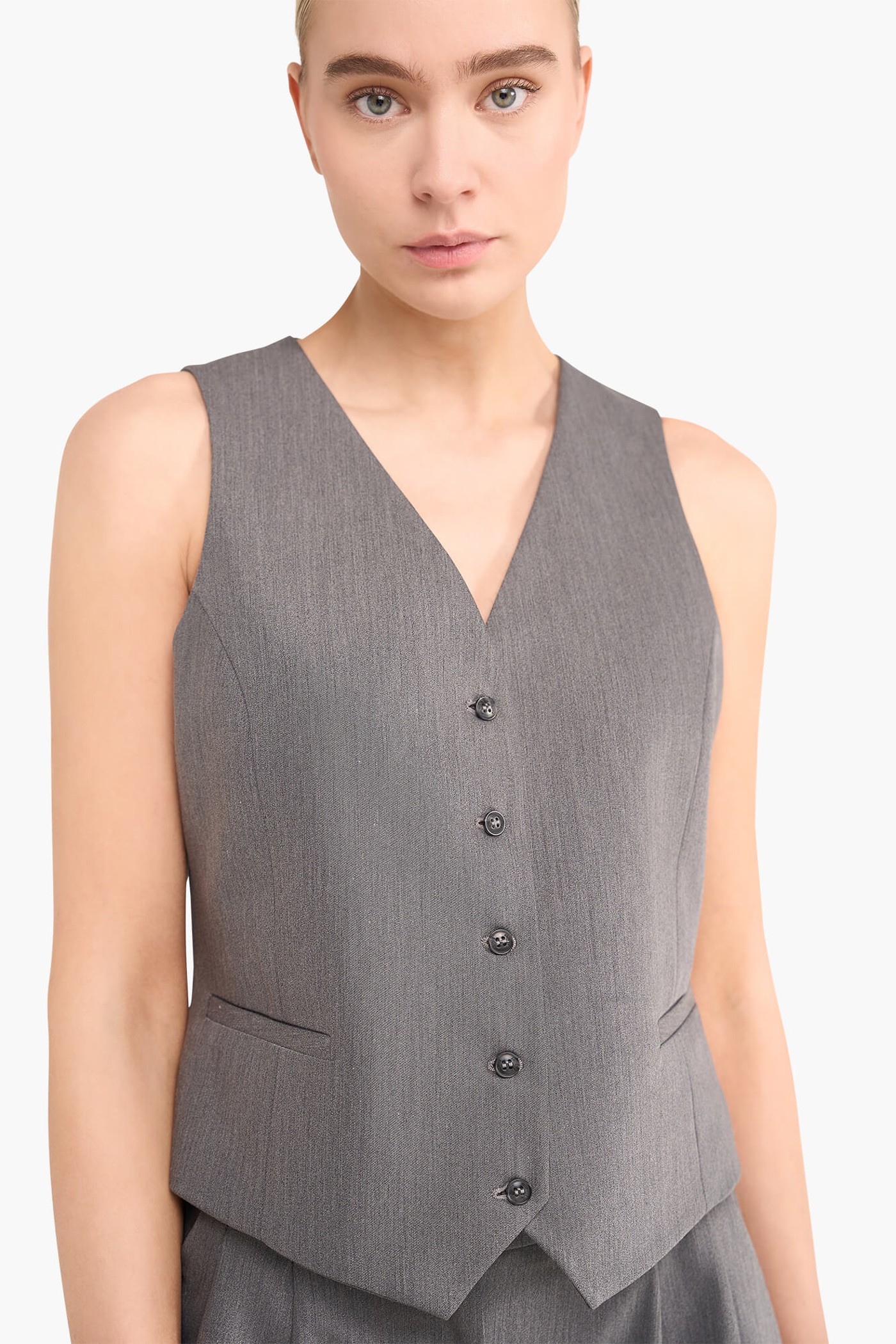 GILET DAMES DAVE GRIJS