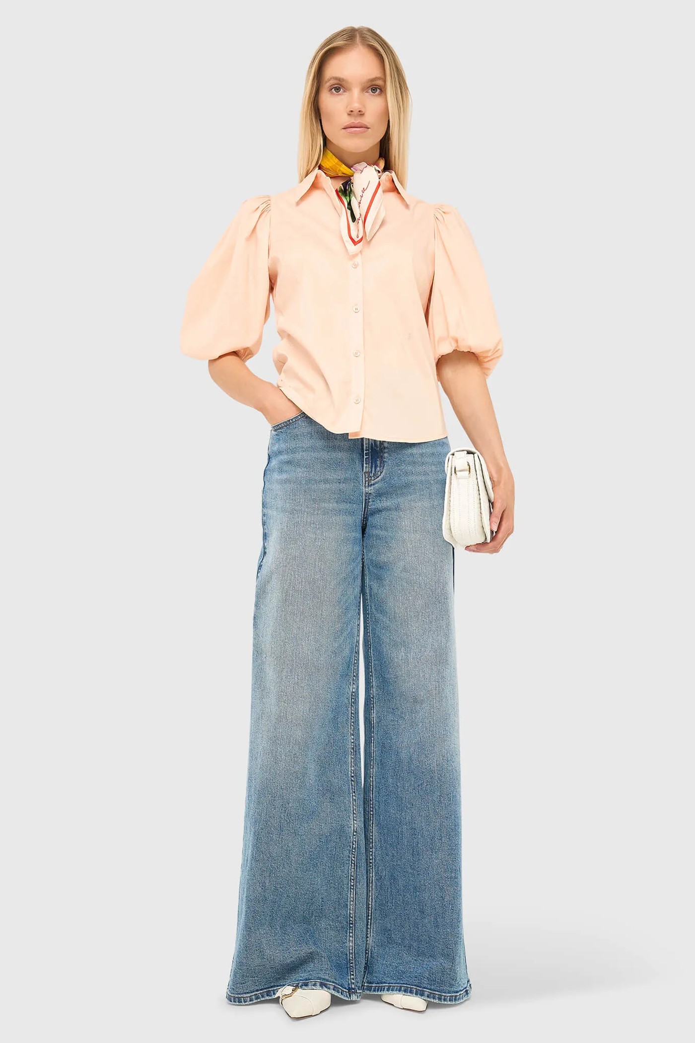 Katoenen Blouse Dames Lars Peach