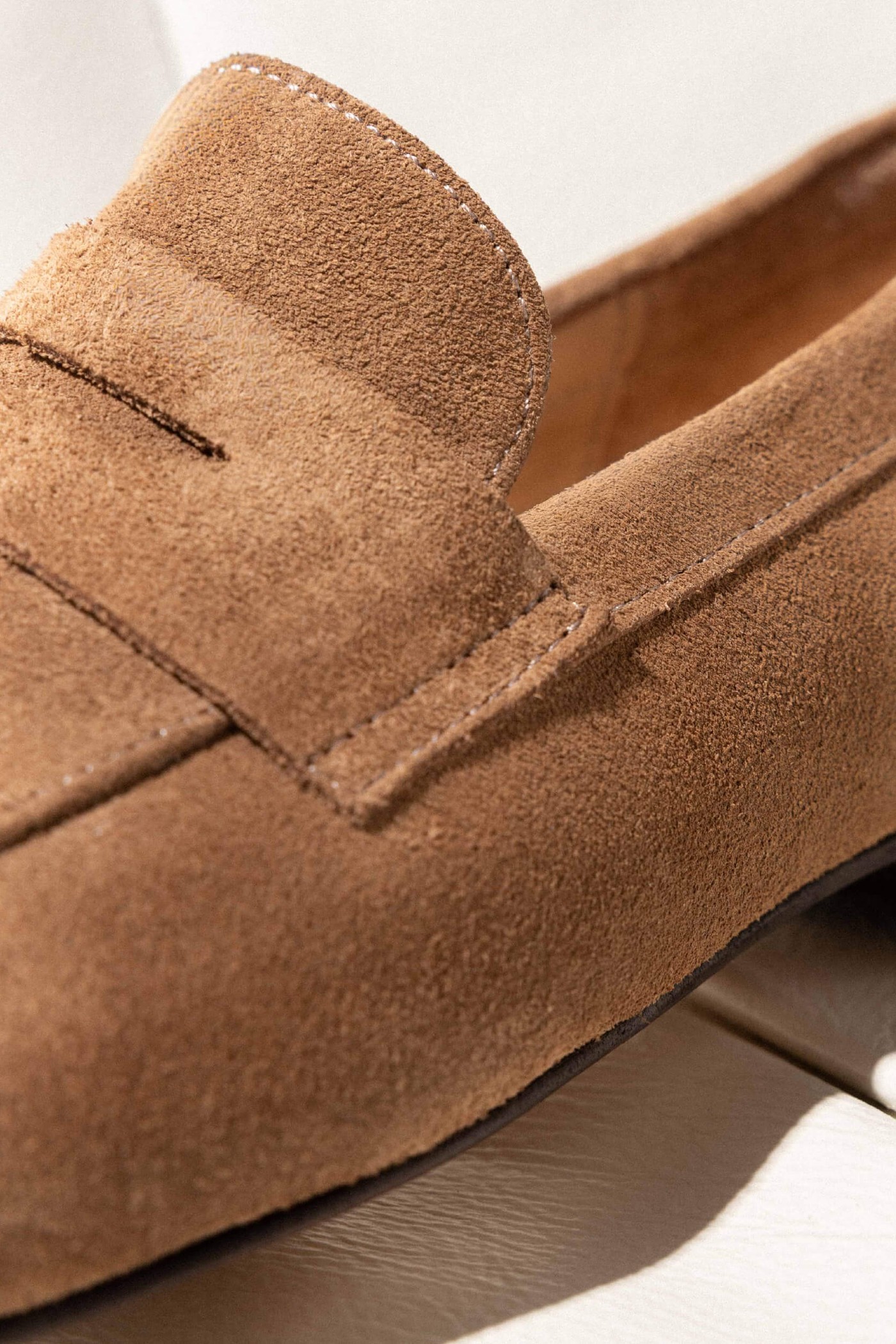 Suede Loafer Dames Burt Bruin