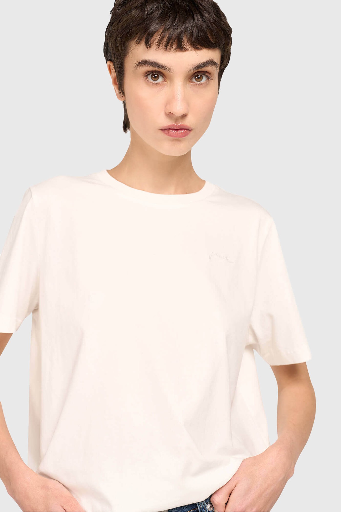 Wit Dames Shirt Rock White