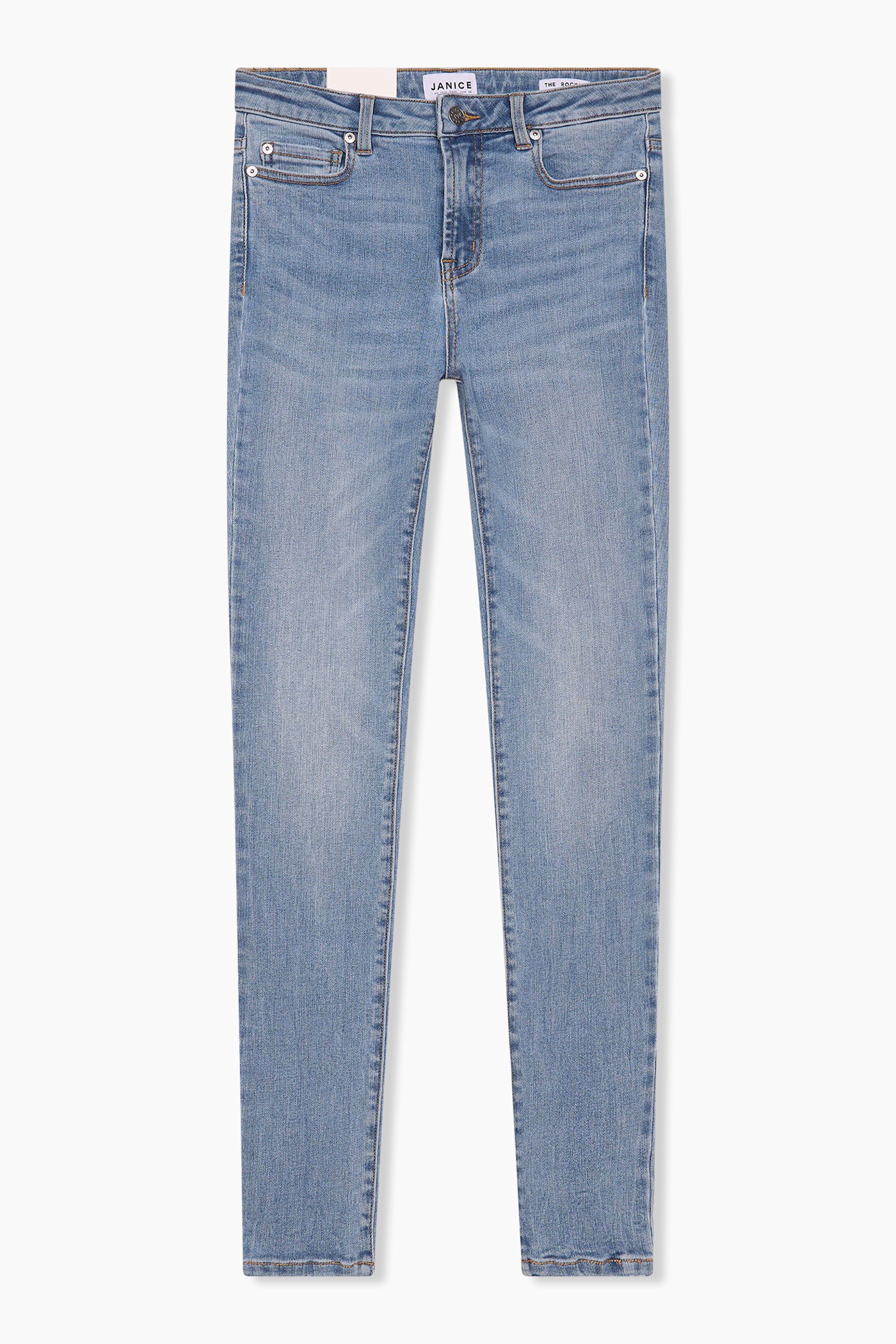 High Rise Skinny Jeans Rocket Blauw 323