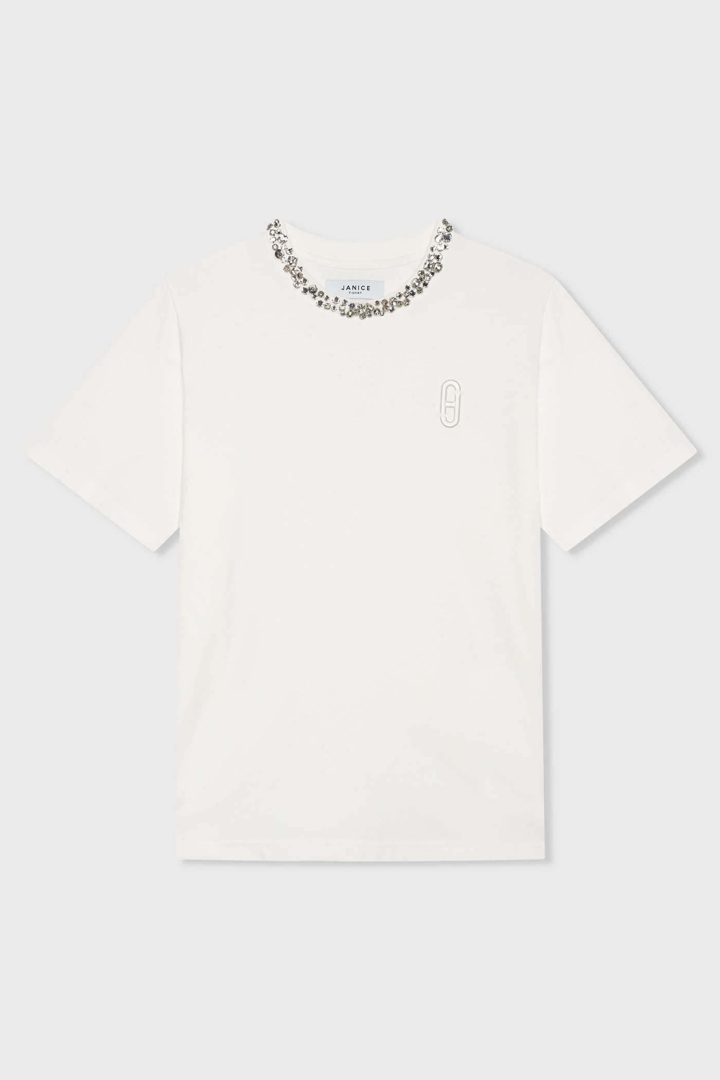 Shirt Dames Steentjes Rock Wit