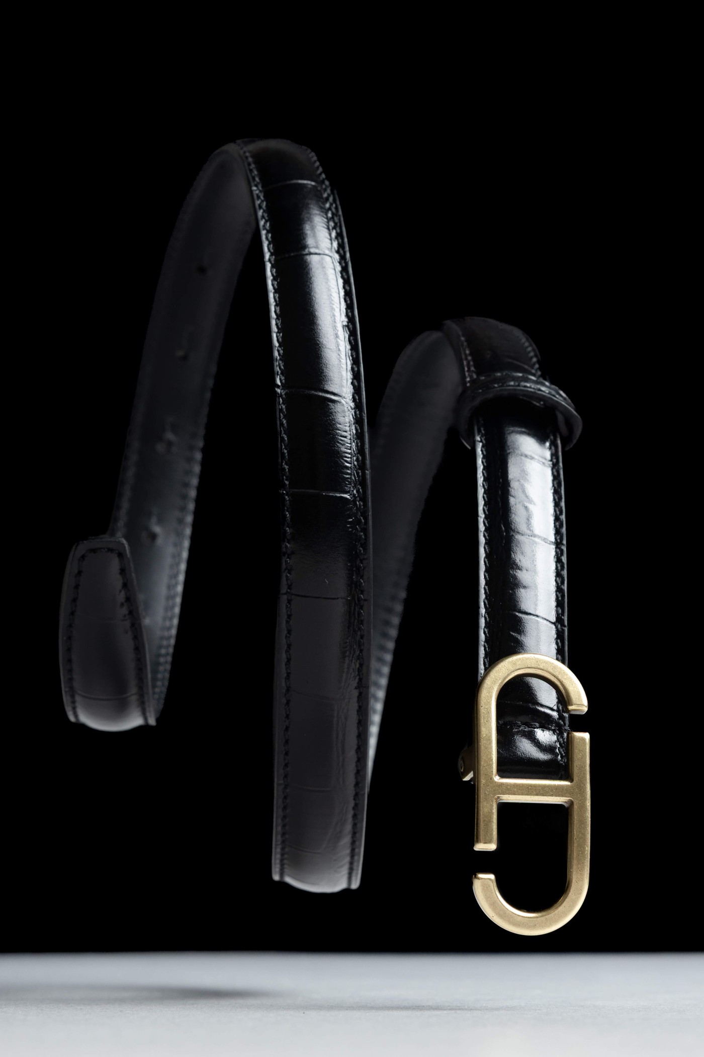 Trophy Zwart Brass Croco