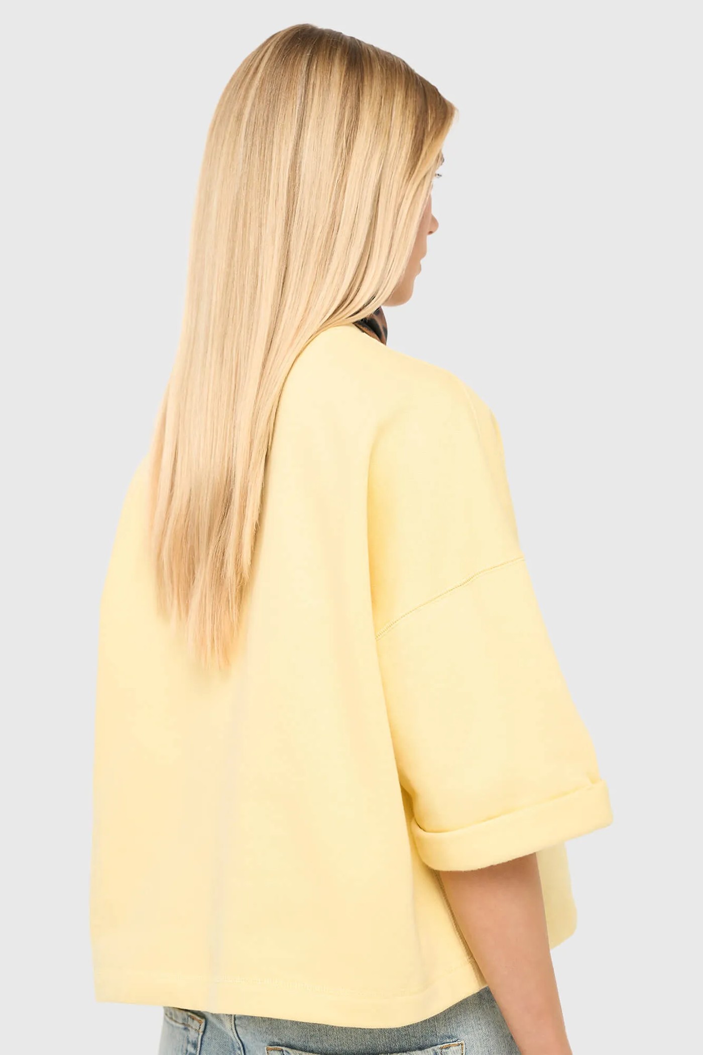 Gele Dames Sweater Katoen Aiden