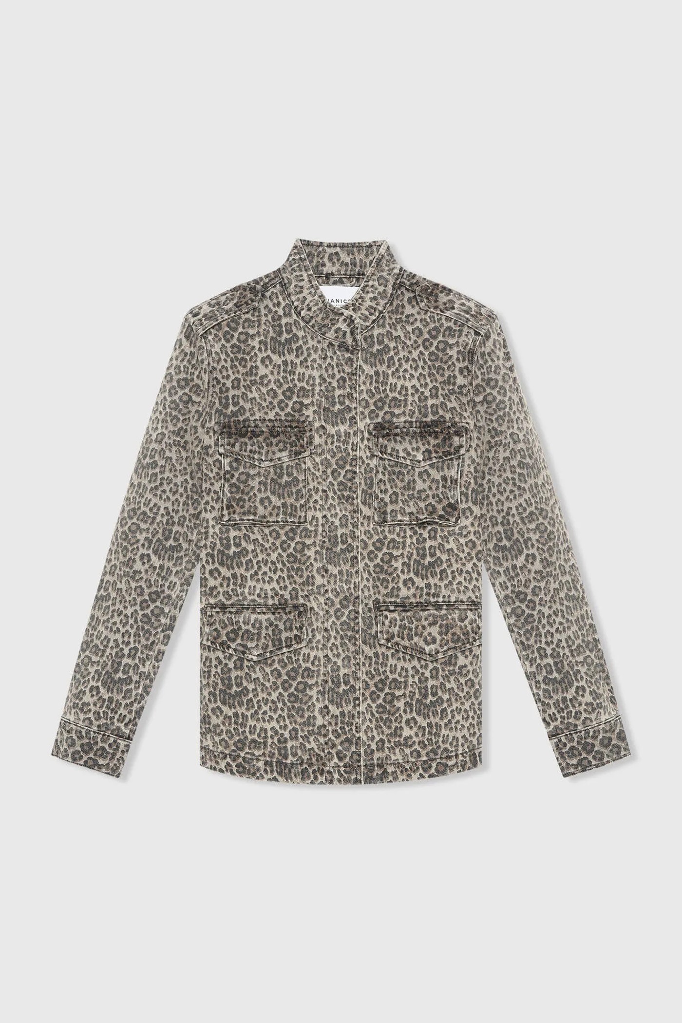 Panterprint Denim Spijkerjas Dames Dwayne