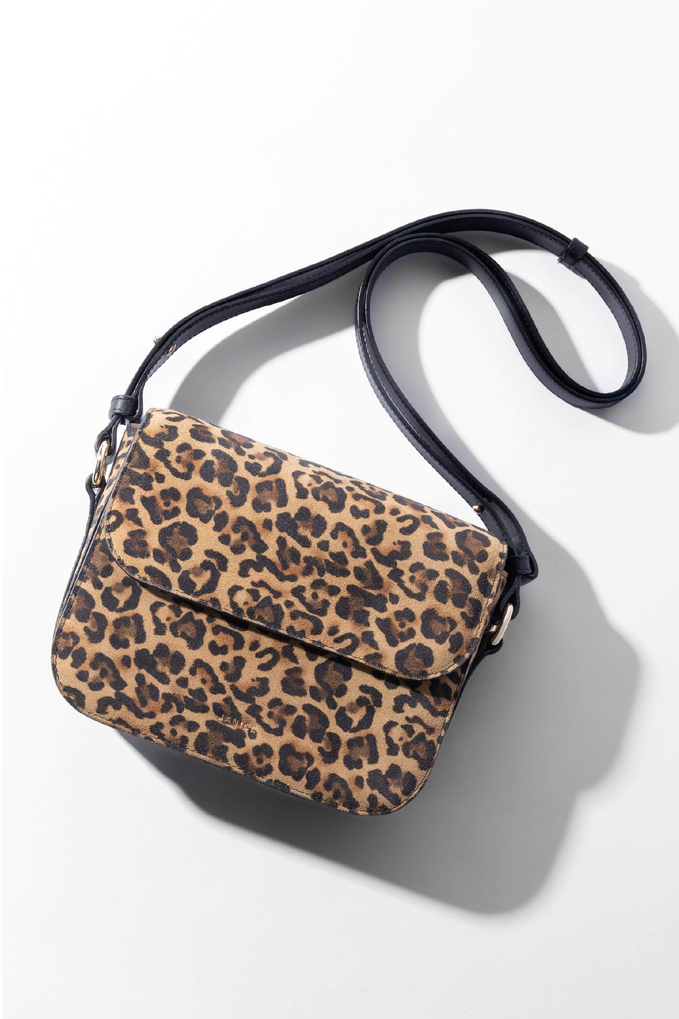 Leren Dames Tas Elias Panterprint Suede