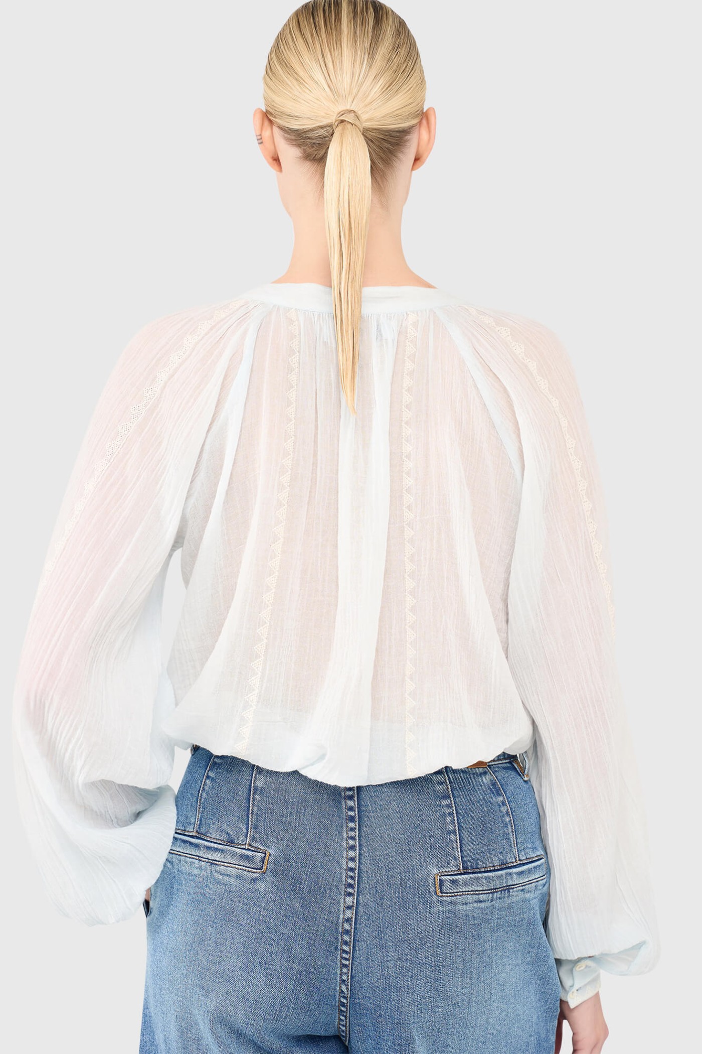 Beau Blouse Light Blauw