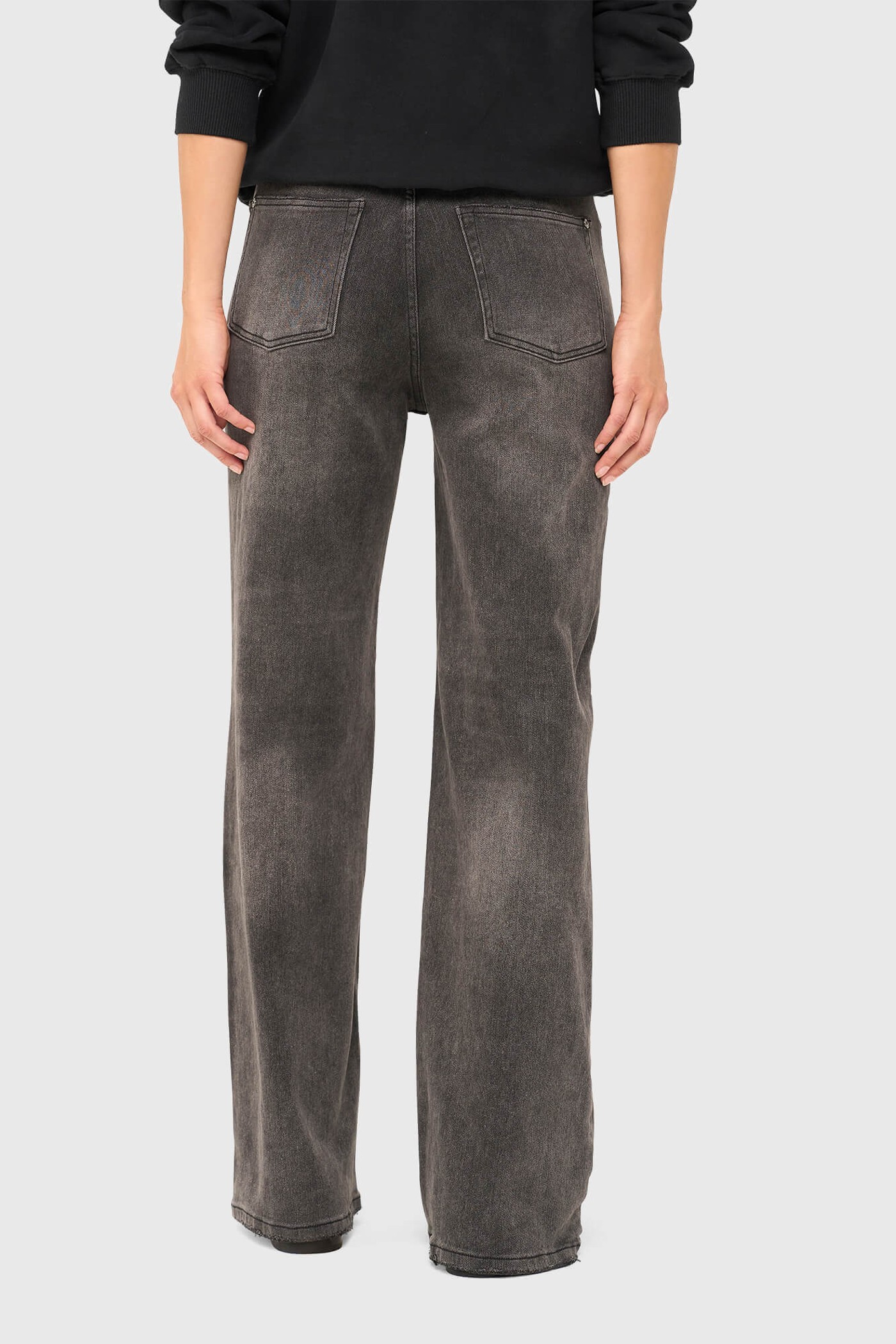 Jeans Dames Wijde Pijp Jason Grijs 415