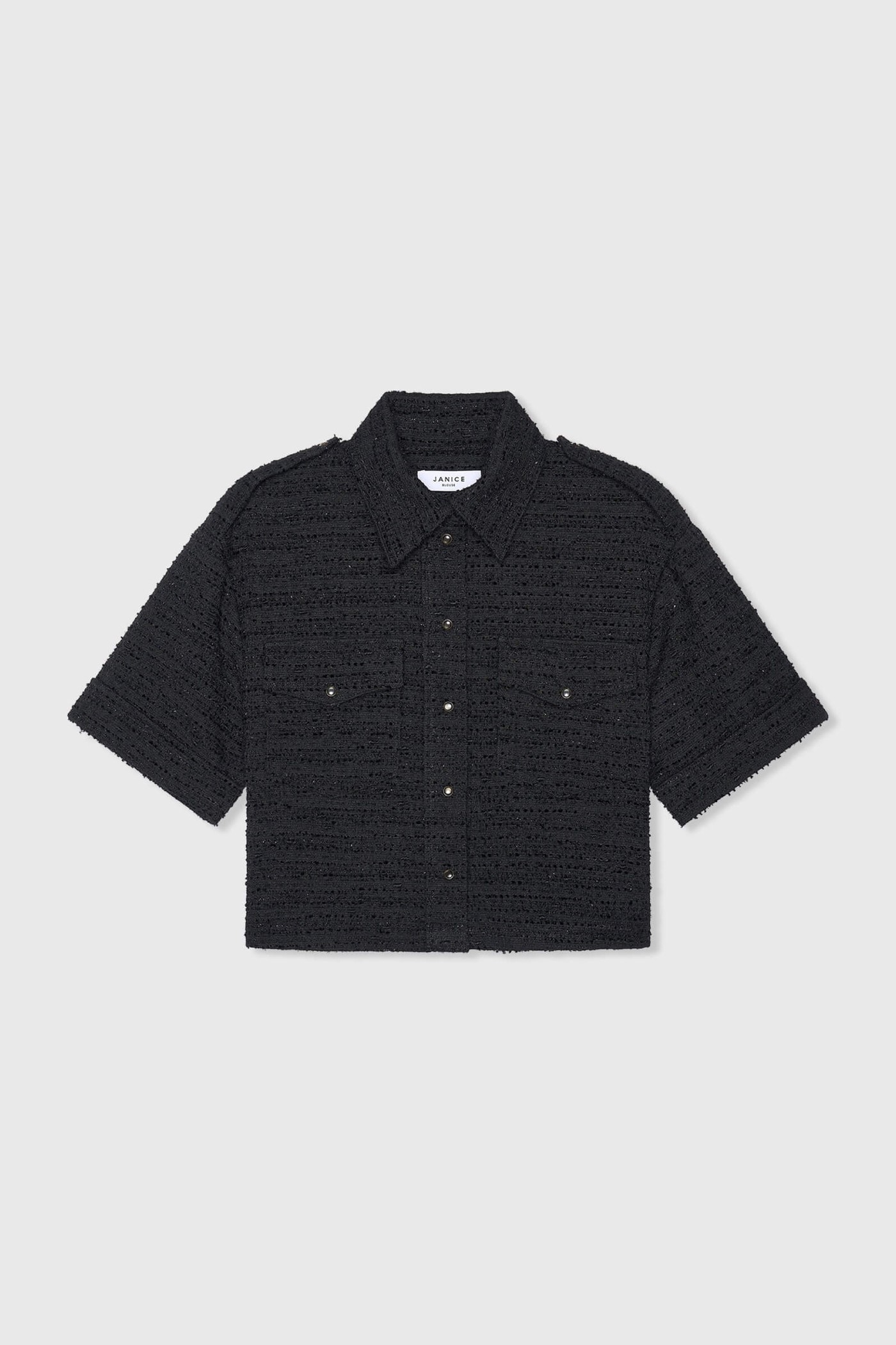 Spike Zwart Tweed Lurex