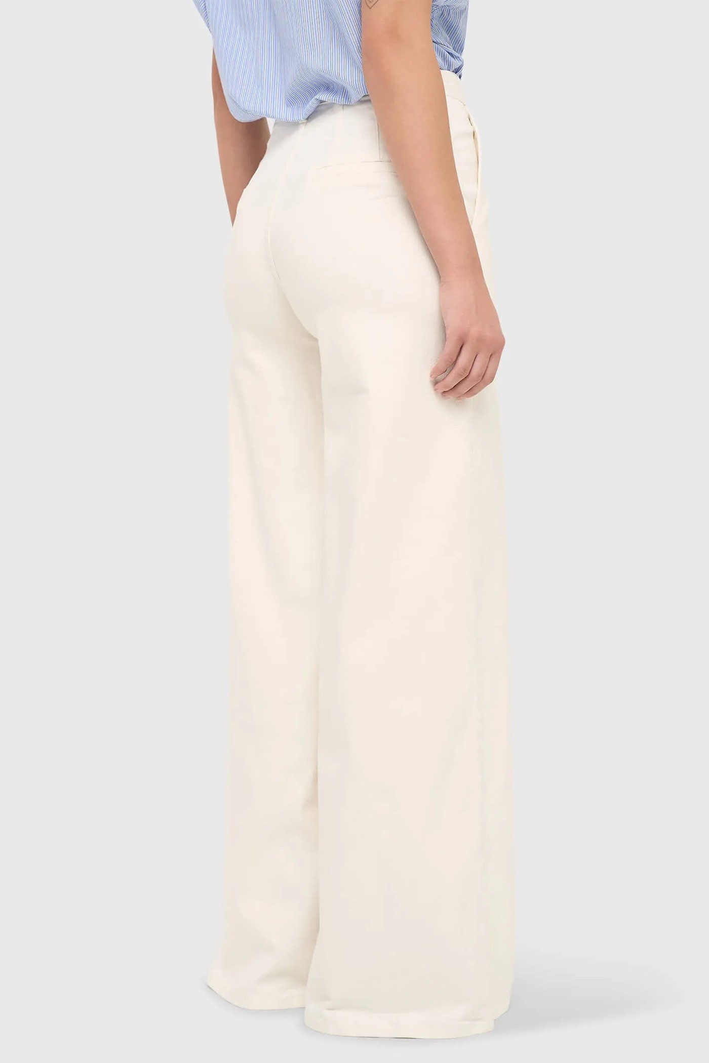 Jeans Dames Wijde Pijp High Rise Stretch Dexter Off White 264