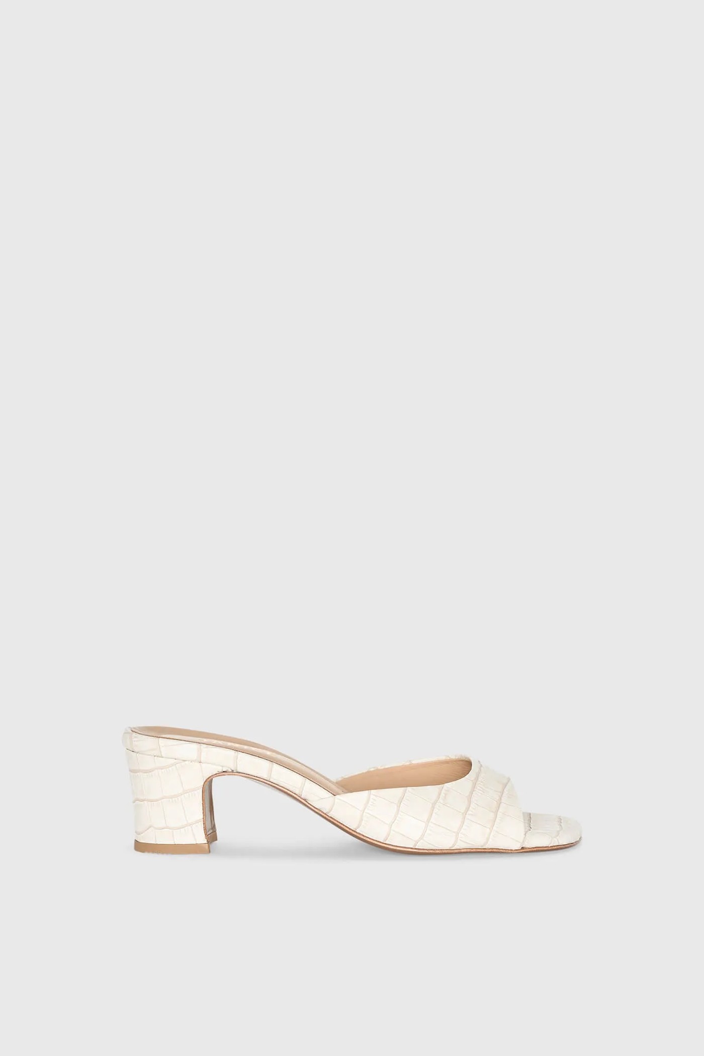 Muiltjes Dames Leer Crew Off White