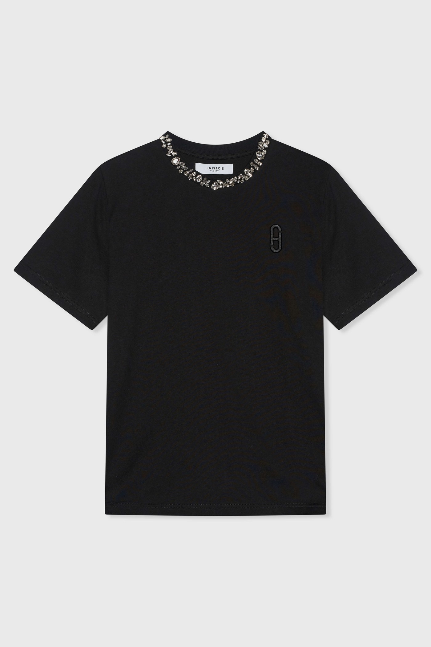 Shirt Dames Steentjes Rock Zwart