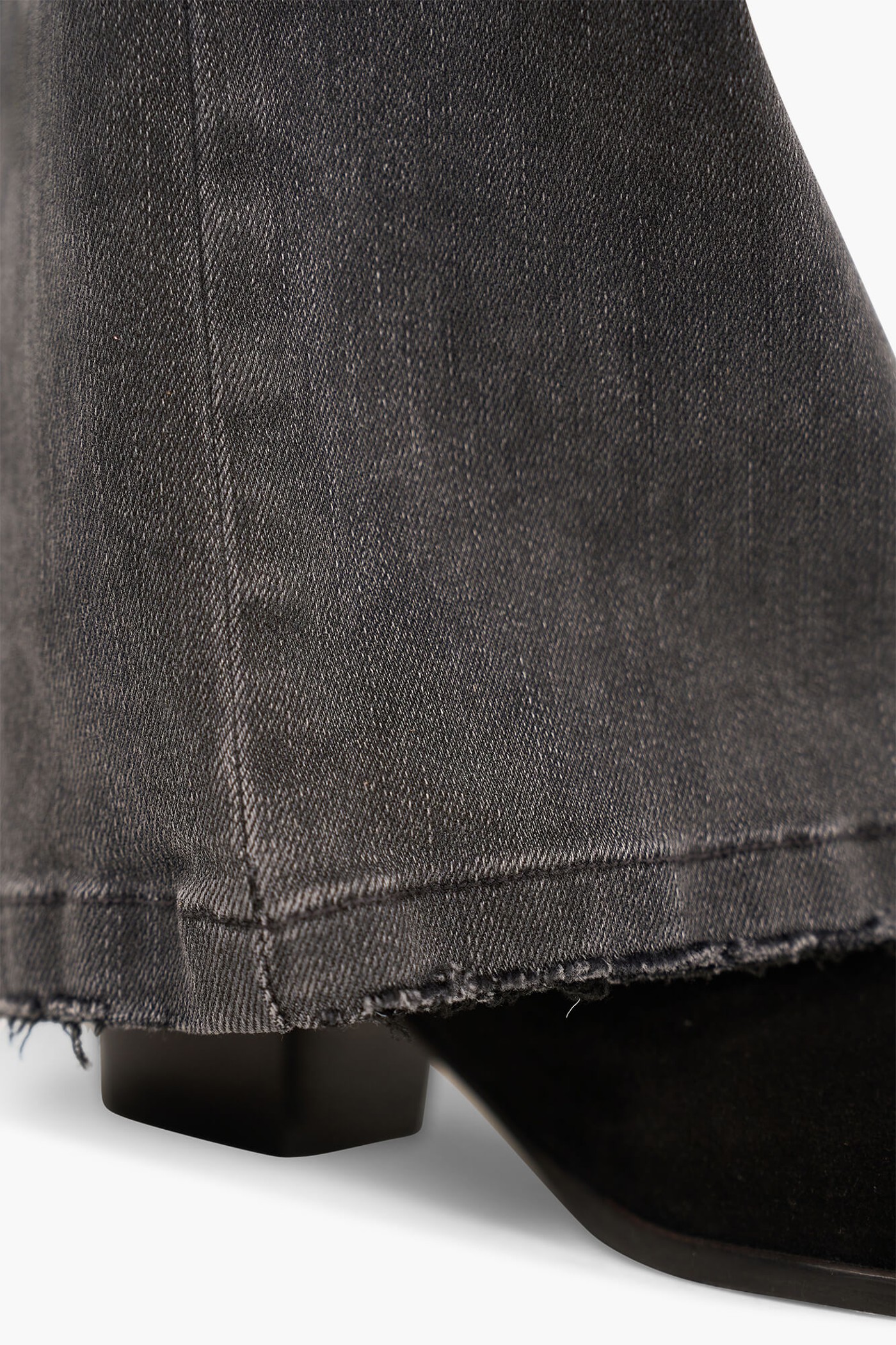 High Rise Dames Jeans Rechte Pijp Flared Jagger Grijs 415