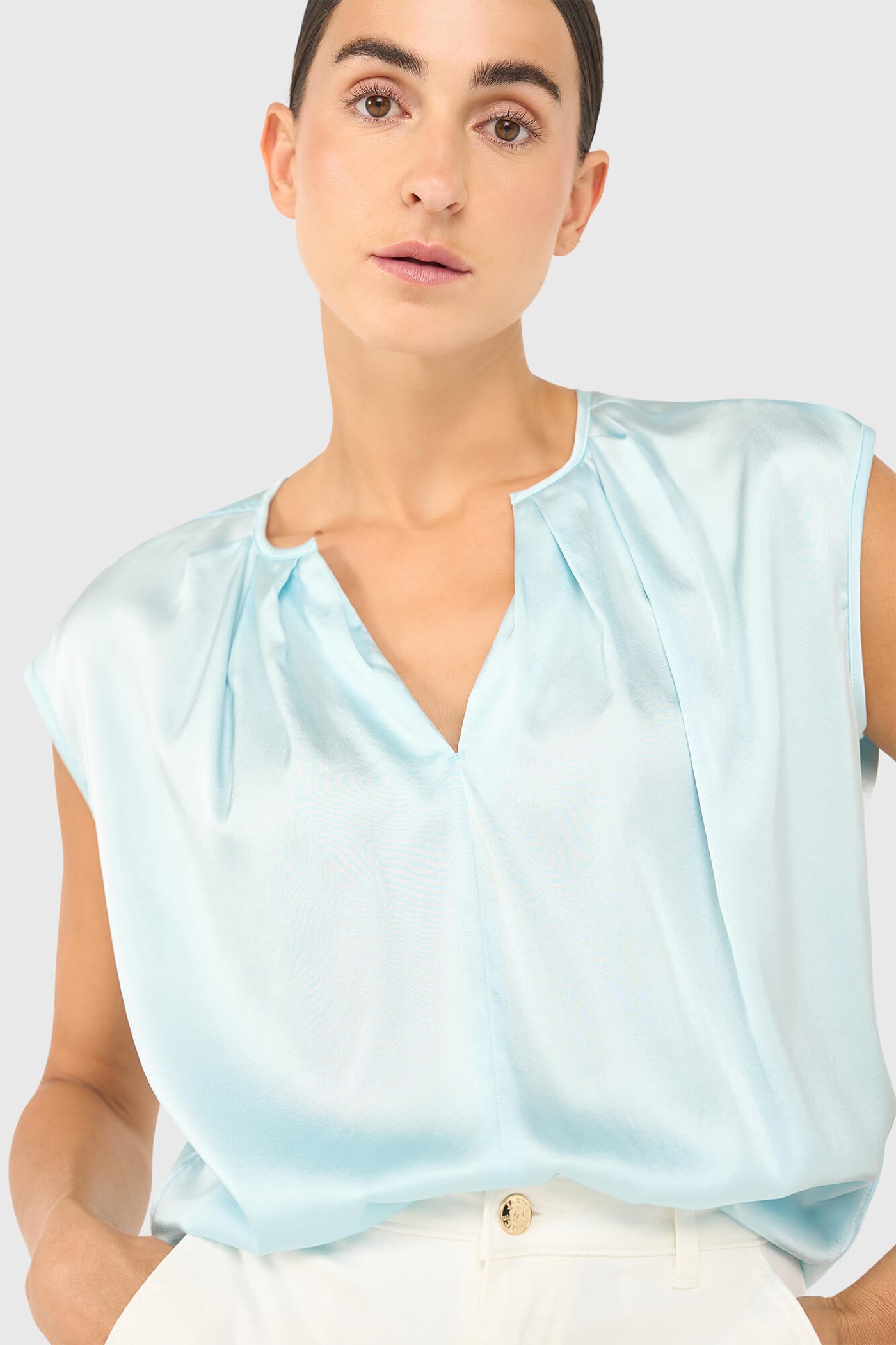 Ross Top Licht Blauw