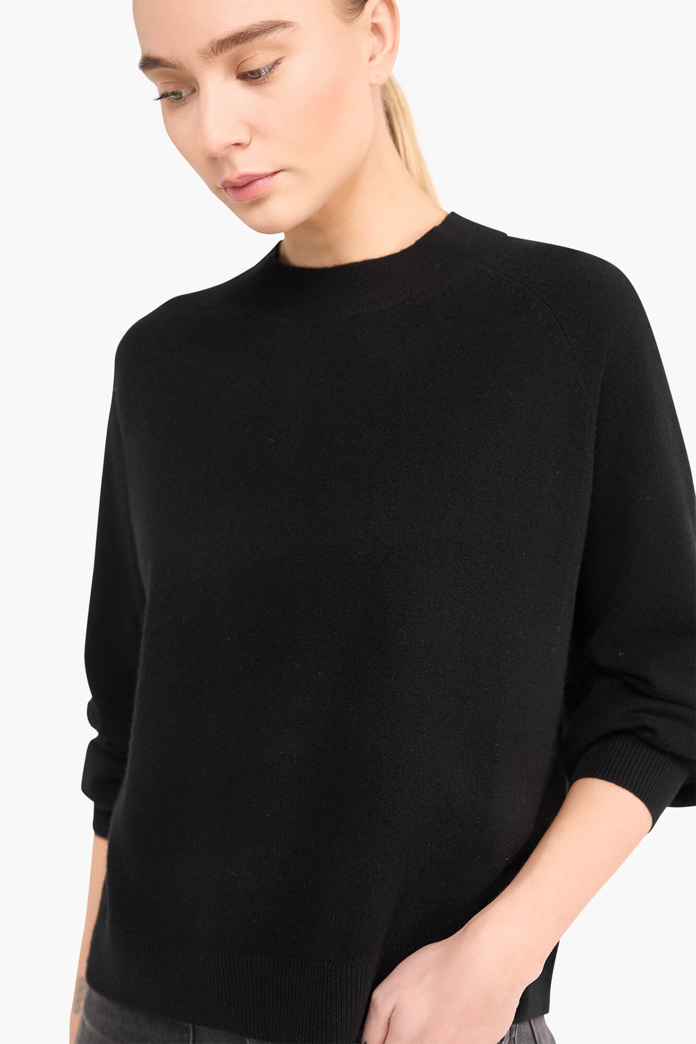 Cashmere Trui Dames Harvey Zwart