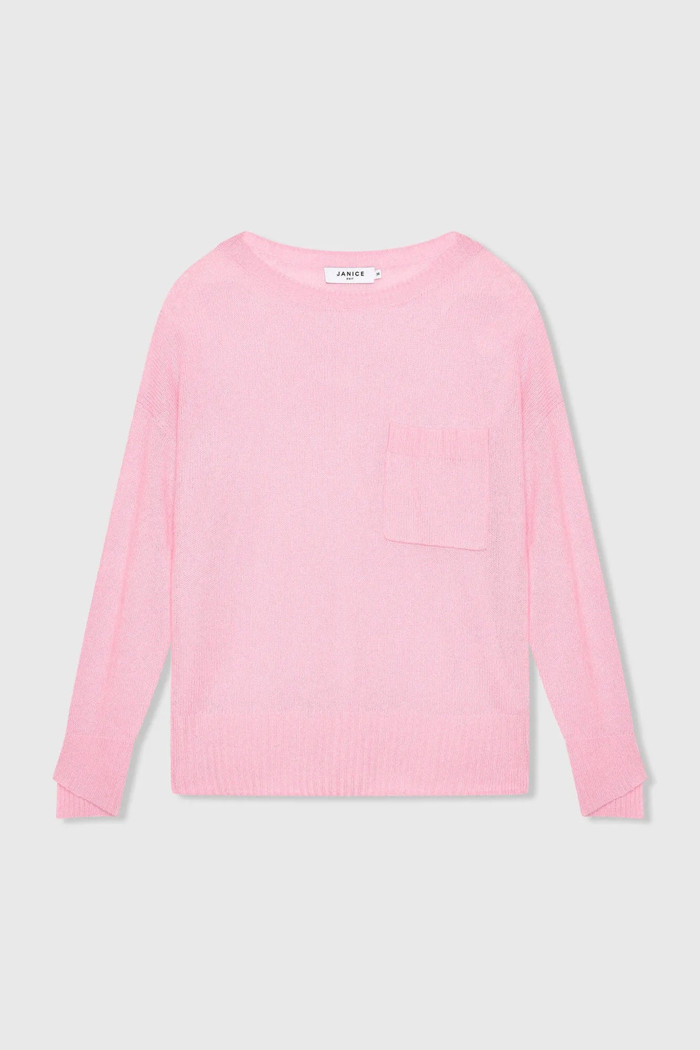 Cashmere Dames Trui Wijde Hals Dayton Roze