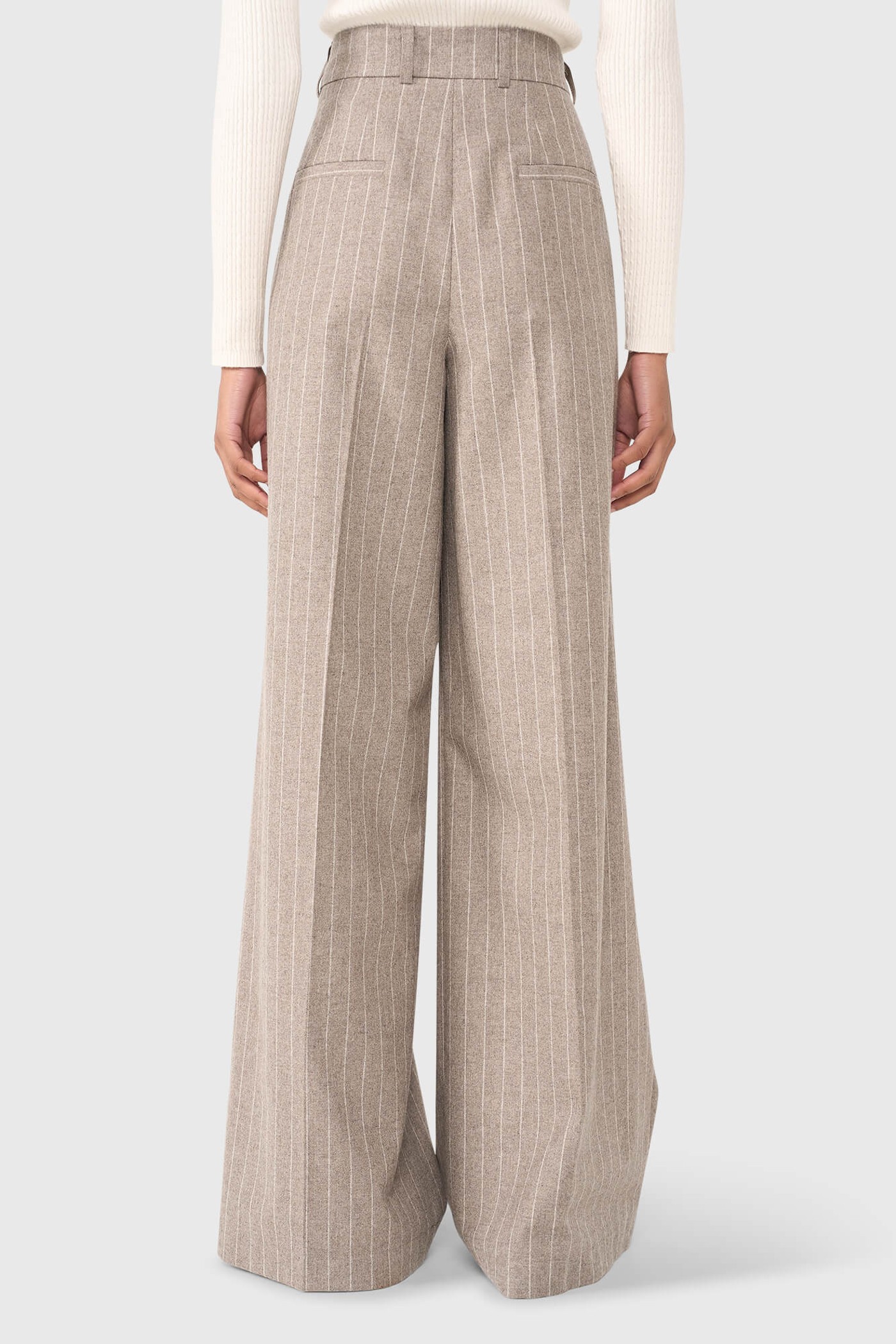 Dollar Pantalon Beige Gestreept