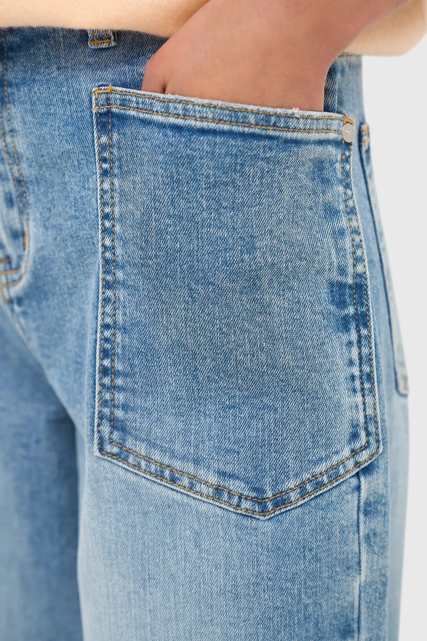 Worker Jeans Dames Barrel Fit Stretch Mid Rise Morrison Blauw 786