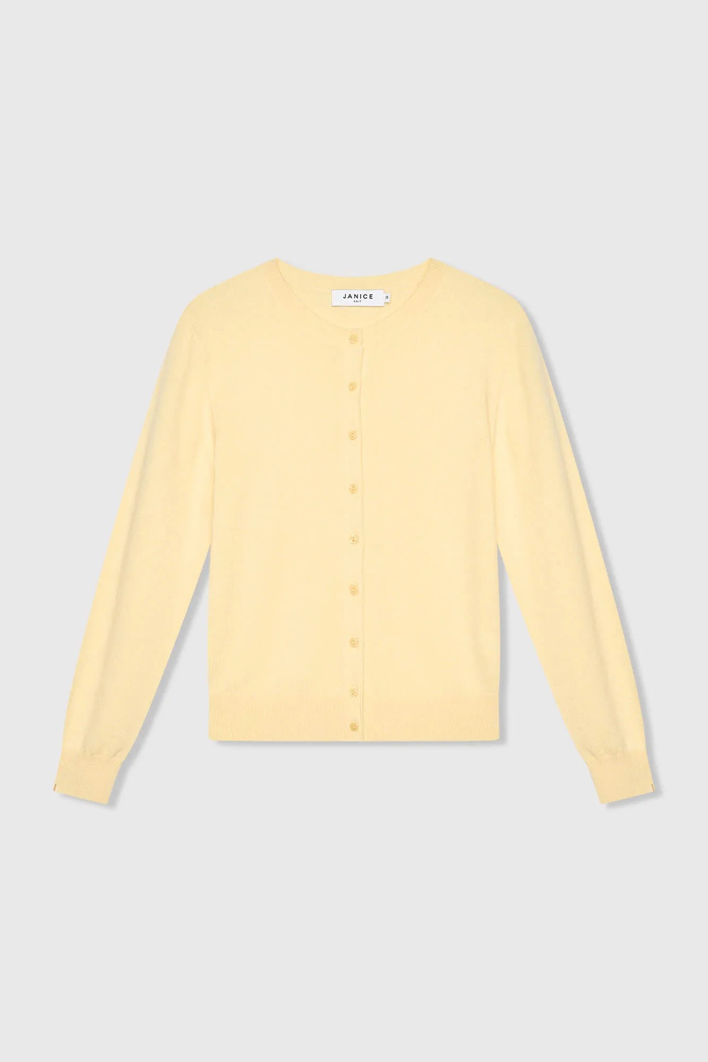 Cashmere Dames Vest Geel Lucas