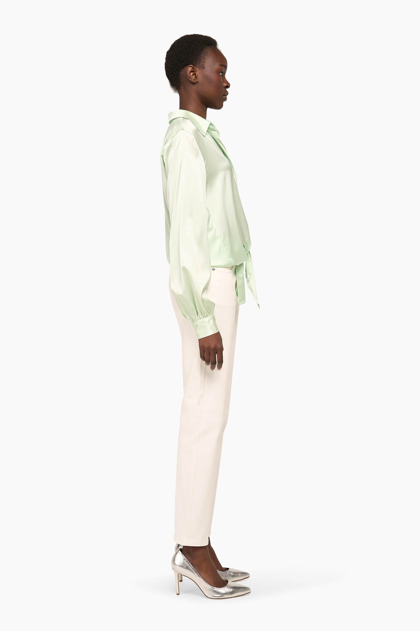 Zijden Blouse Dames Bobby Mint