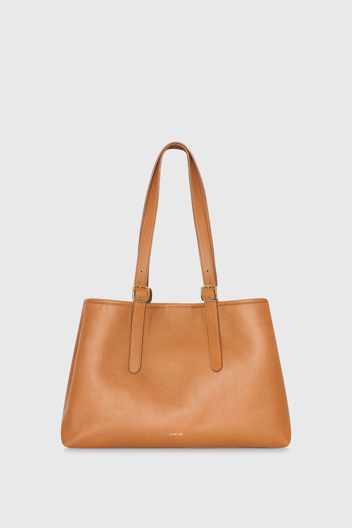 Leren Dames Handtas Shopper Harper Camel