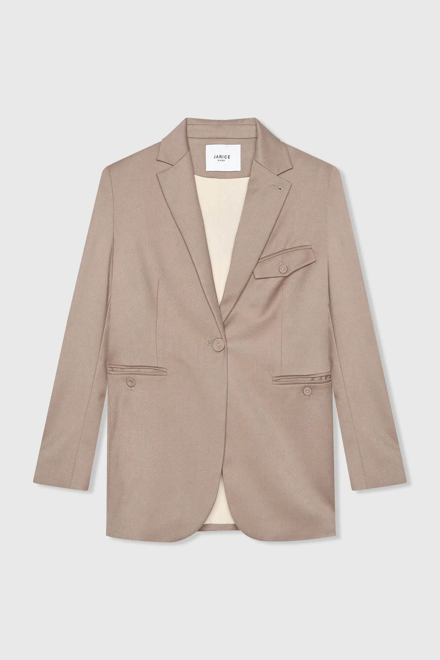 Blazer Dames Getailleerd Bruin Jeremy