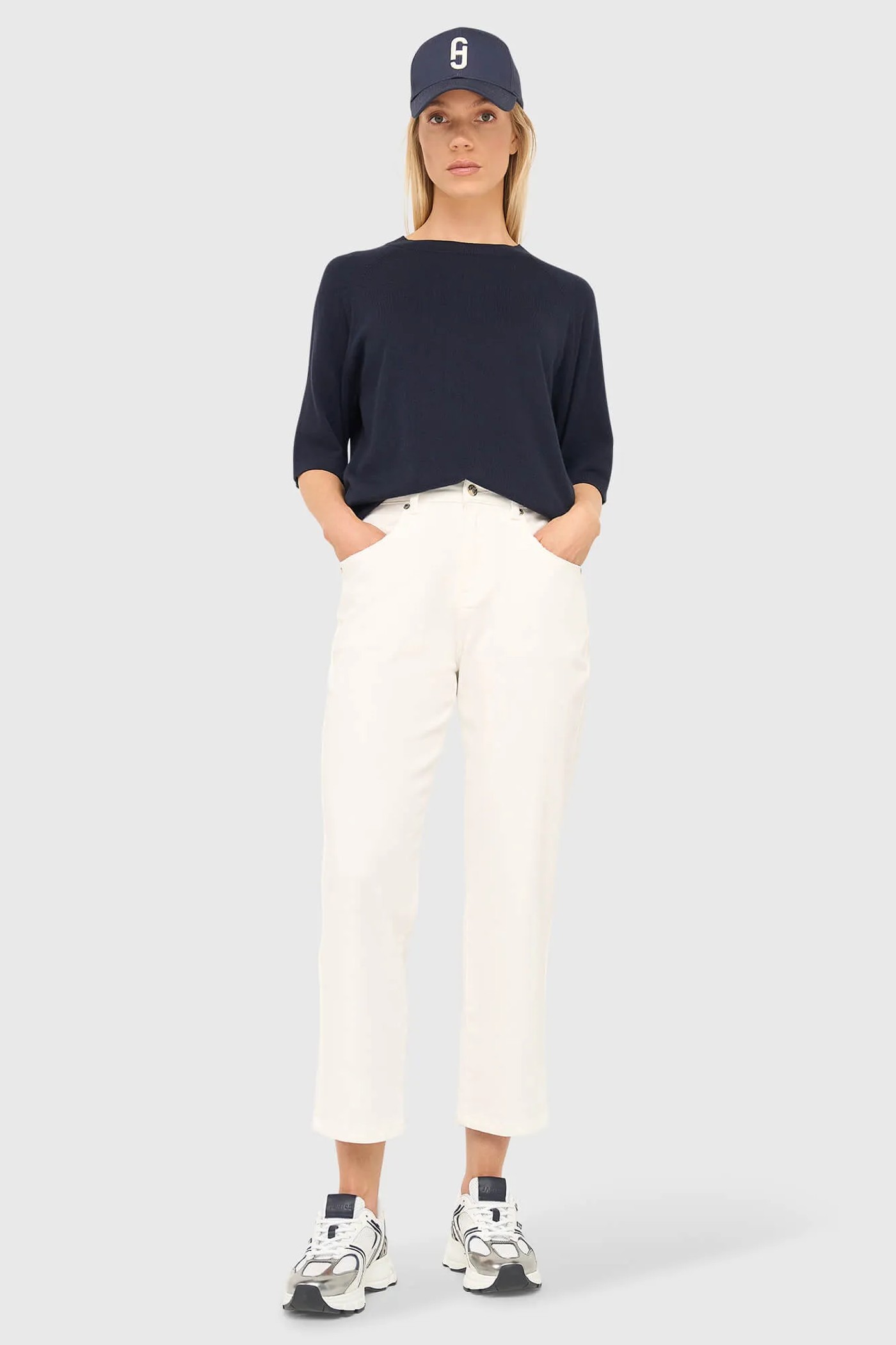 Runner Sneakers Dames Bolt Blauw Wit 703