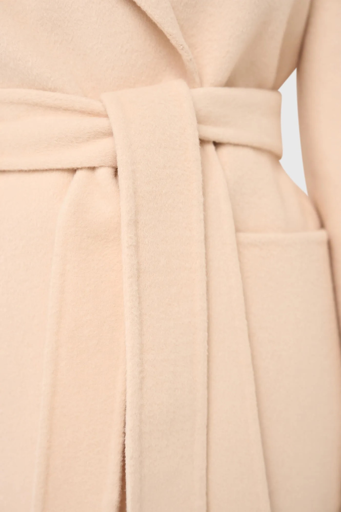 Cashmere Dames Jas Double Face Calvin Peach